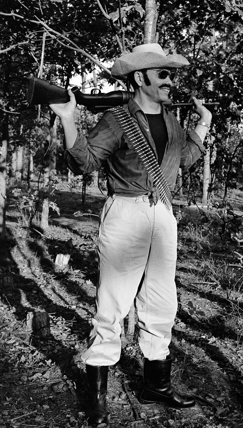 anti-guerrilla exercise is being held by the Marine Corps at the Van Braam Houckgeest barracks Johnson rifle 1965 B