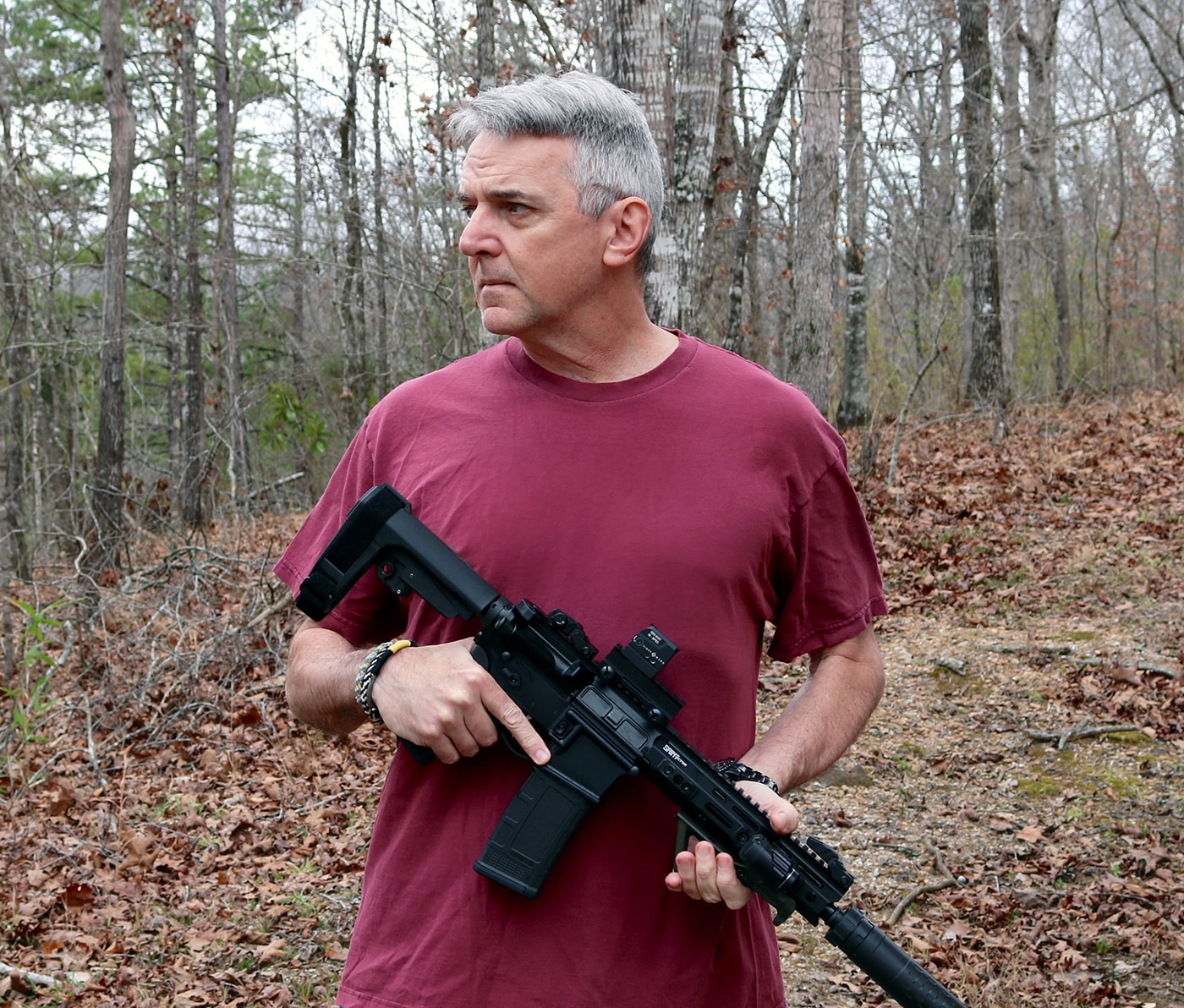 author with the Springfield SAINT Victor in 300 BLK