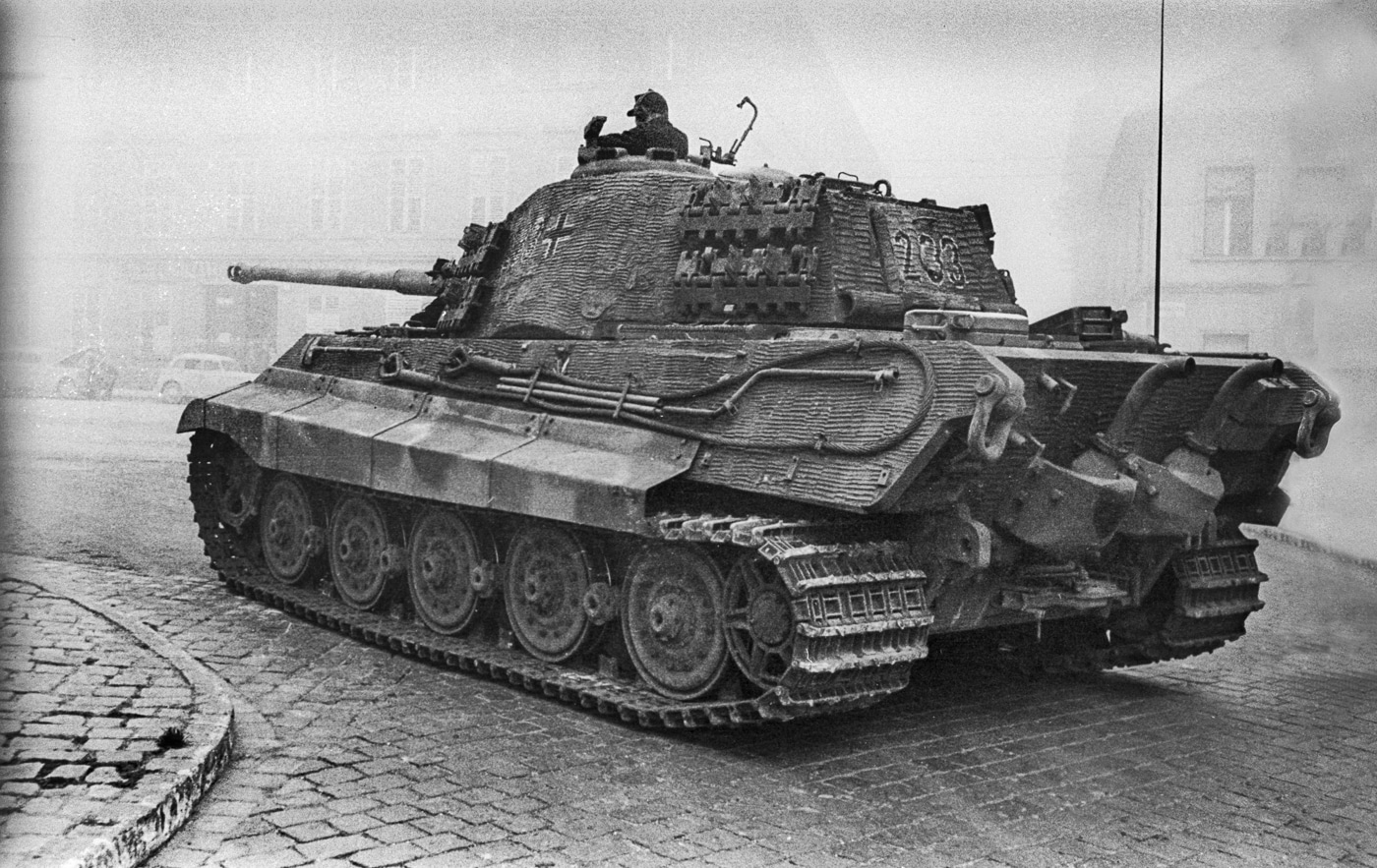 German Tiger II street Budapest 1944