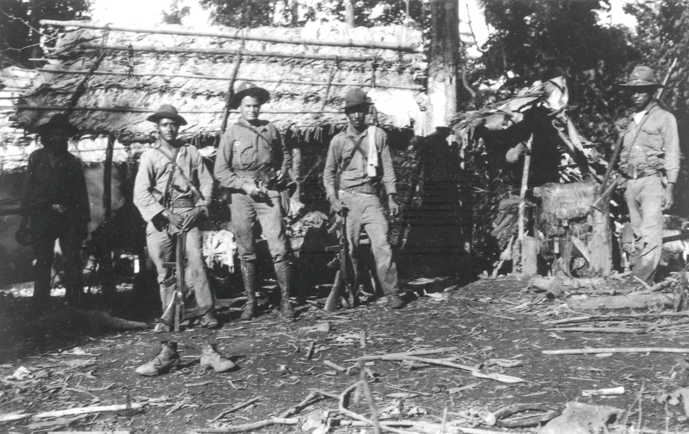 Lewis Puller and members of the Nicaraguan National Guard Detachment