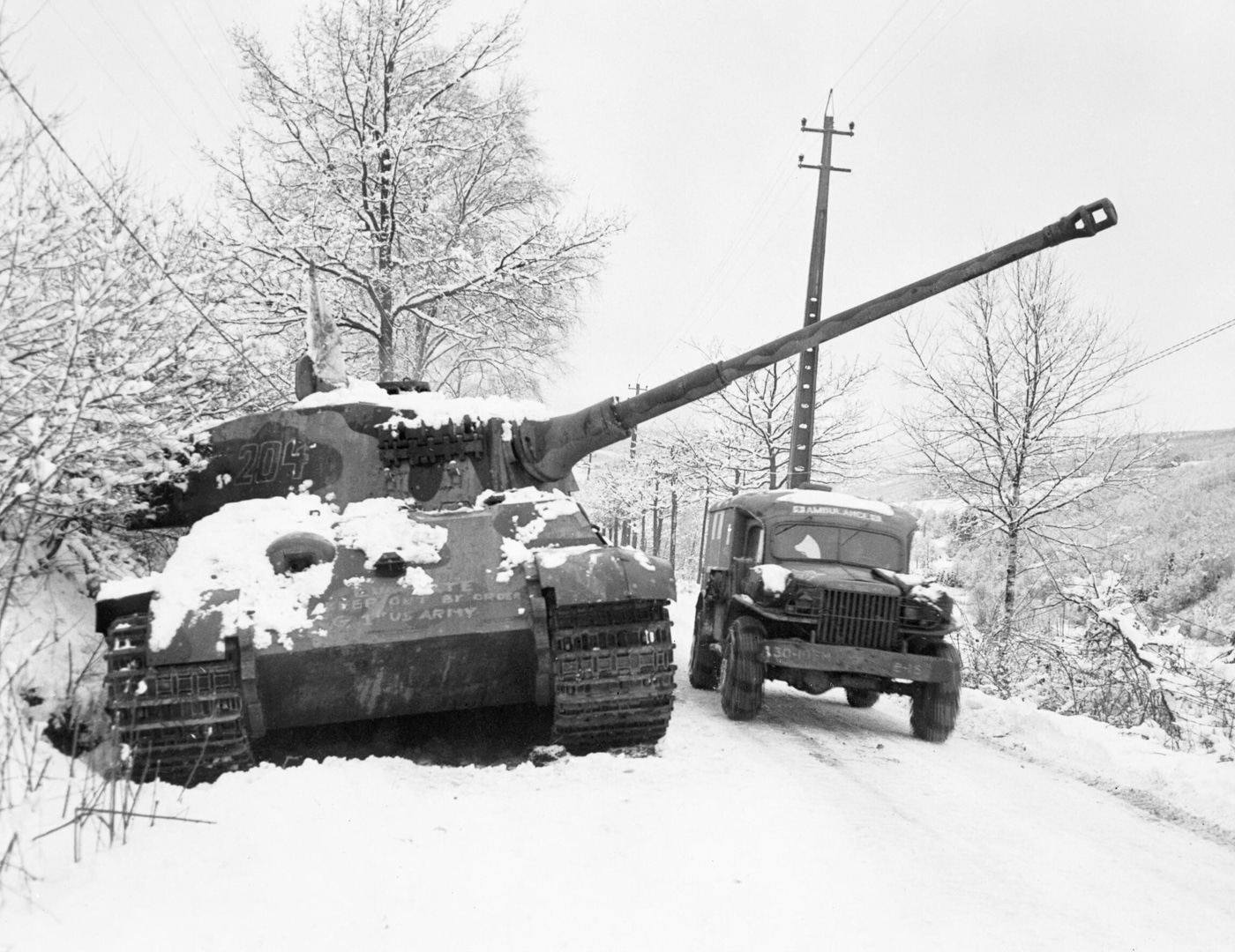 Tiger II in Ardennes