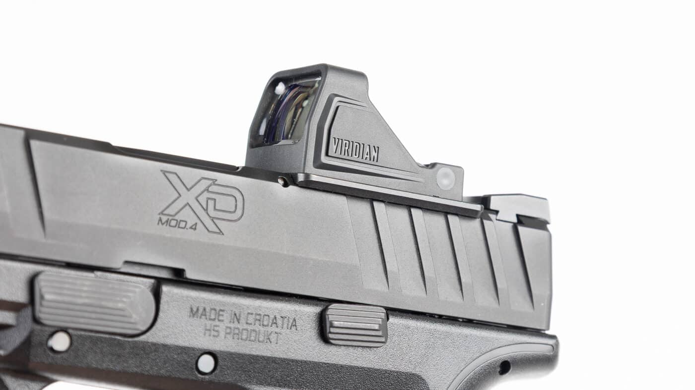 Viridian RFX11 mounted on XD Mod.4 with adapter plate