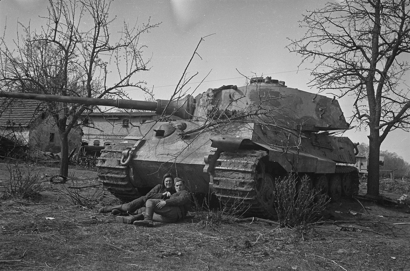 abandoned German Tiger II tank 502nd Heavy Panzer Battalion