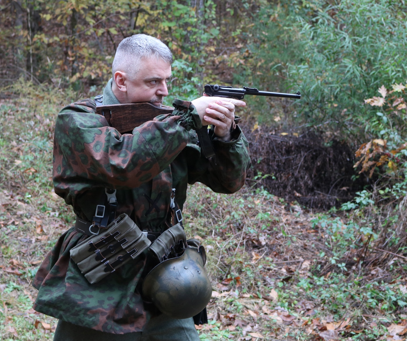 author Will Dabbs shooting artillery Luger