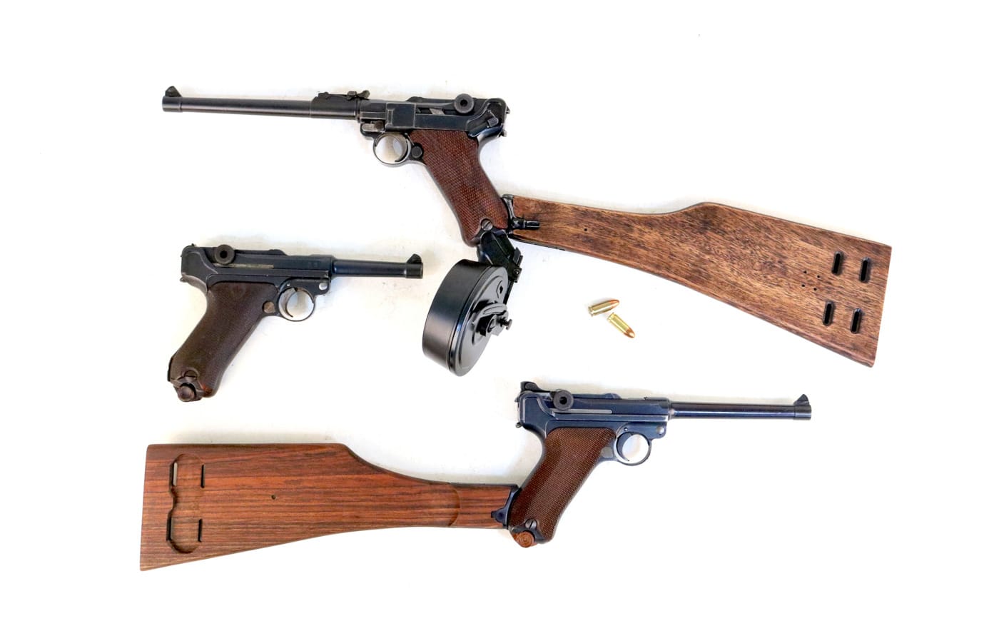 family of P08 Luger pistols