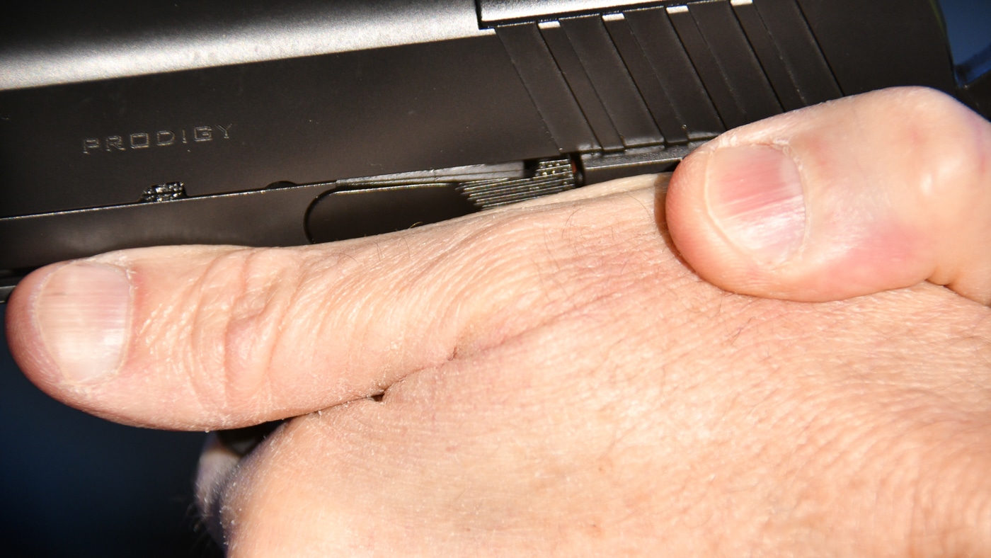 proper grip of gun to reduce malfunctions