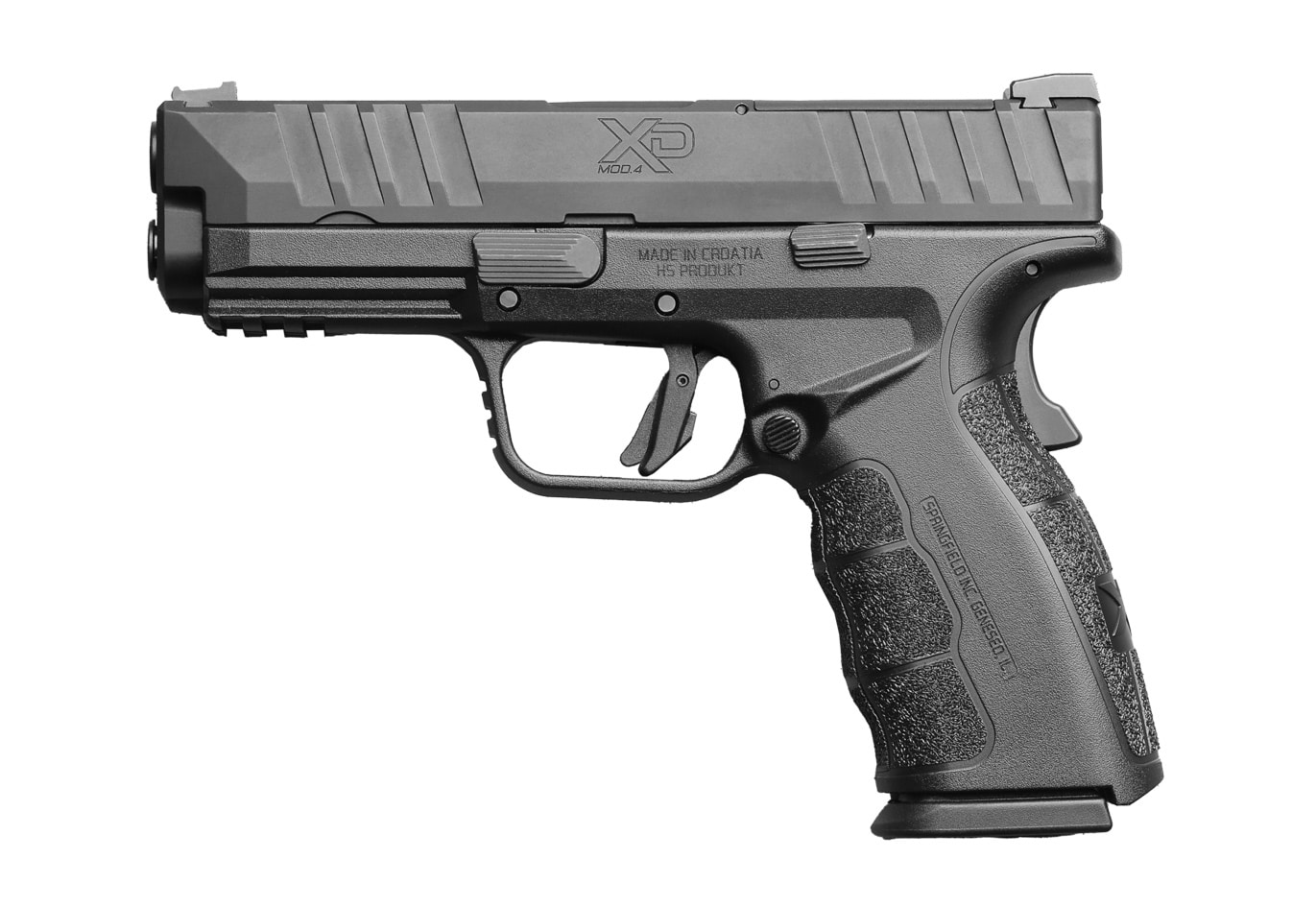 side view of Springfield XD Mod.4 showing the accessory rail