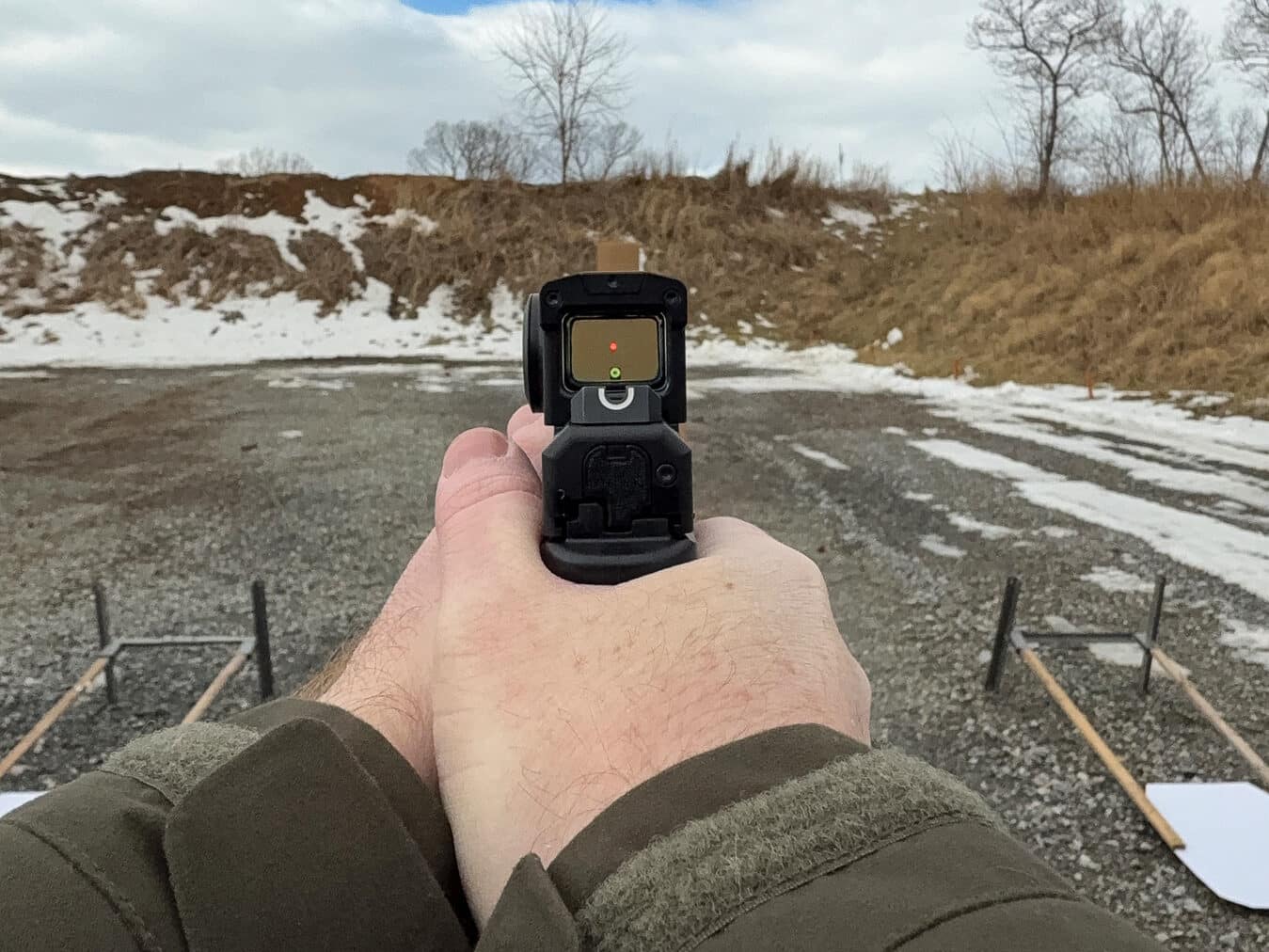 view through CORD optic on the shooting range