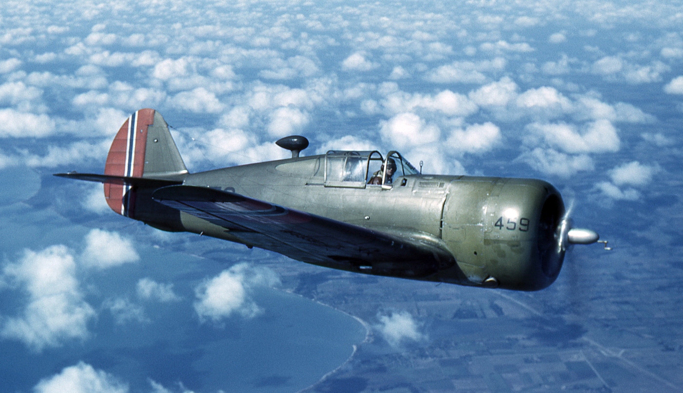 Hawk 75A-8 used by Norwegian pilots for training in Canada