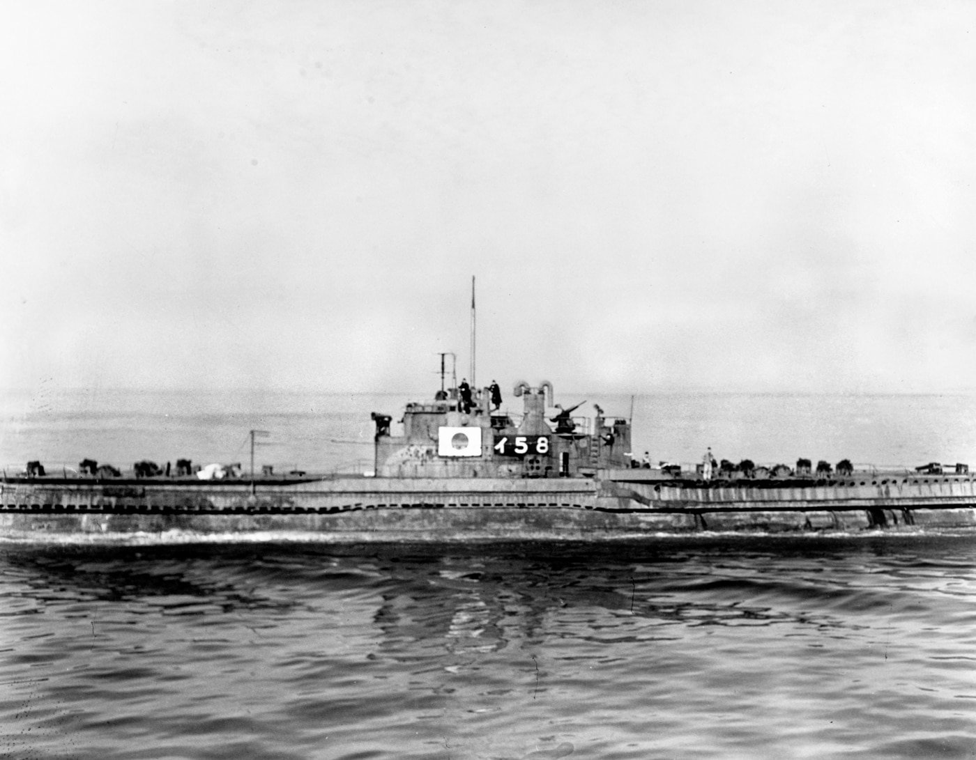 Japanese submarine I-58 at sea