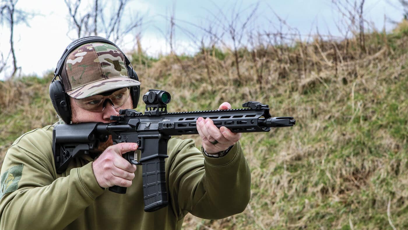 SAINT Gear Pac on the shooting range