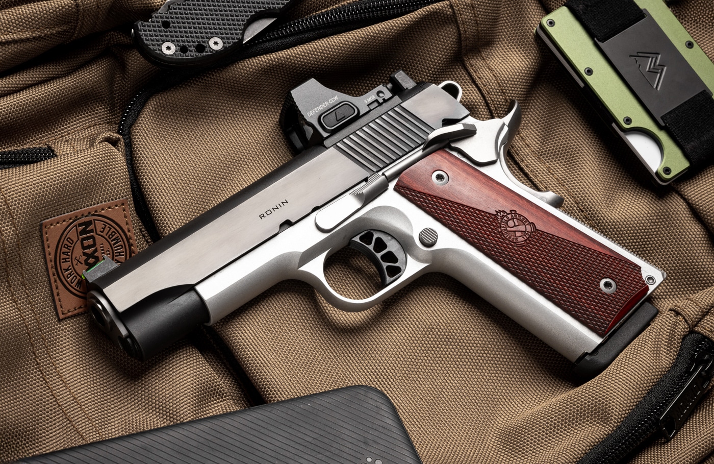 Springfield 1911 Ronin AOS testing with red dot sight