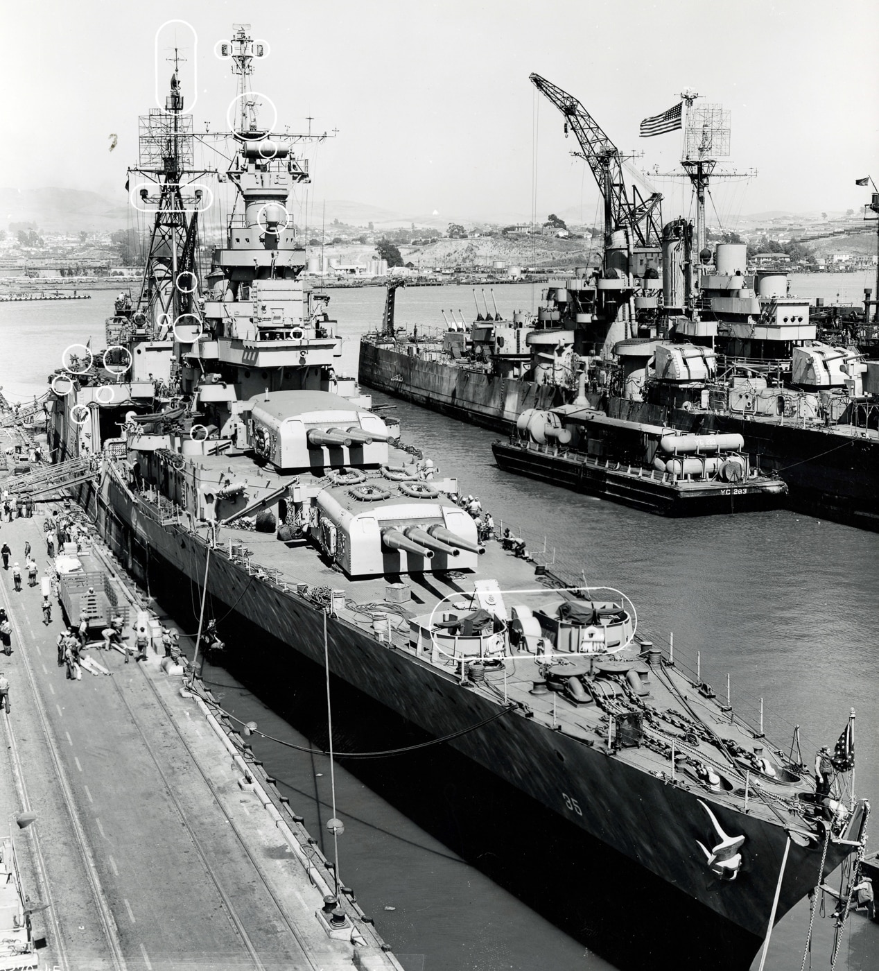 USS Indianapolis off Mare Island July 12 1945