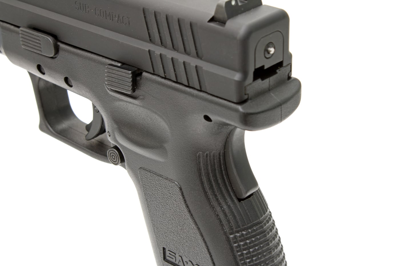 grip safety on Springfield Armory XD striker-fired pistol