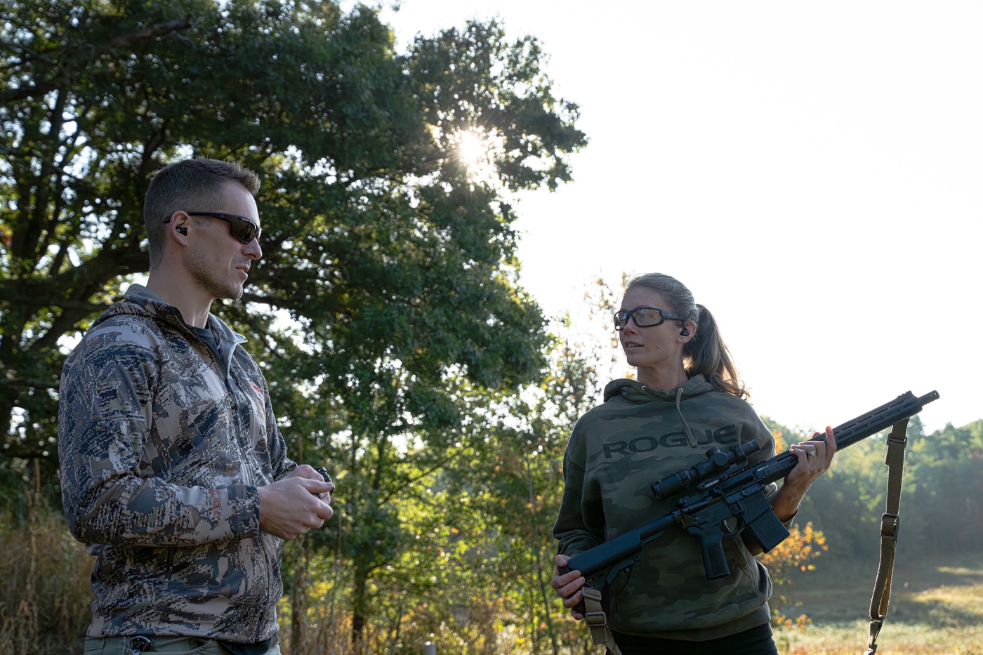 hunters discuss safety rules prior to a hunt