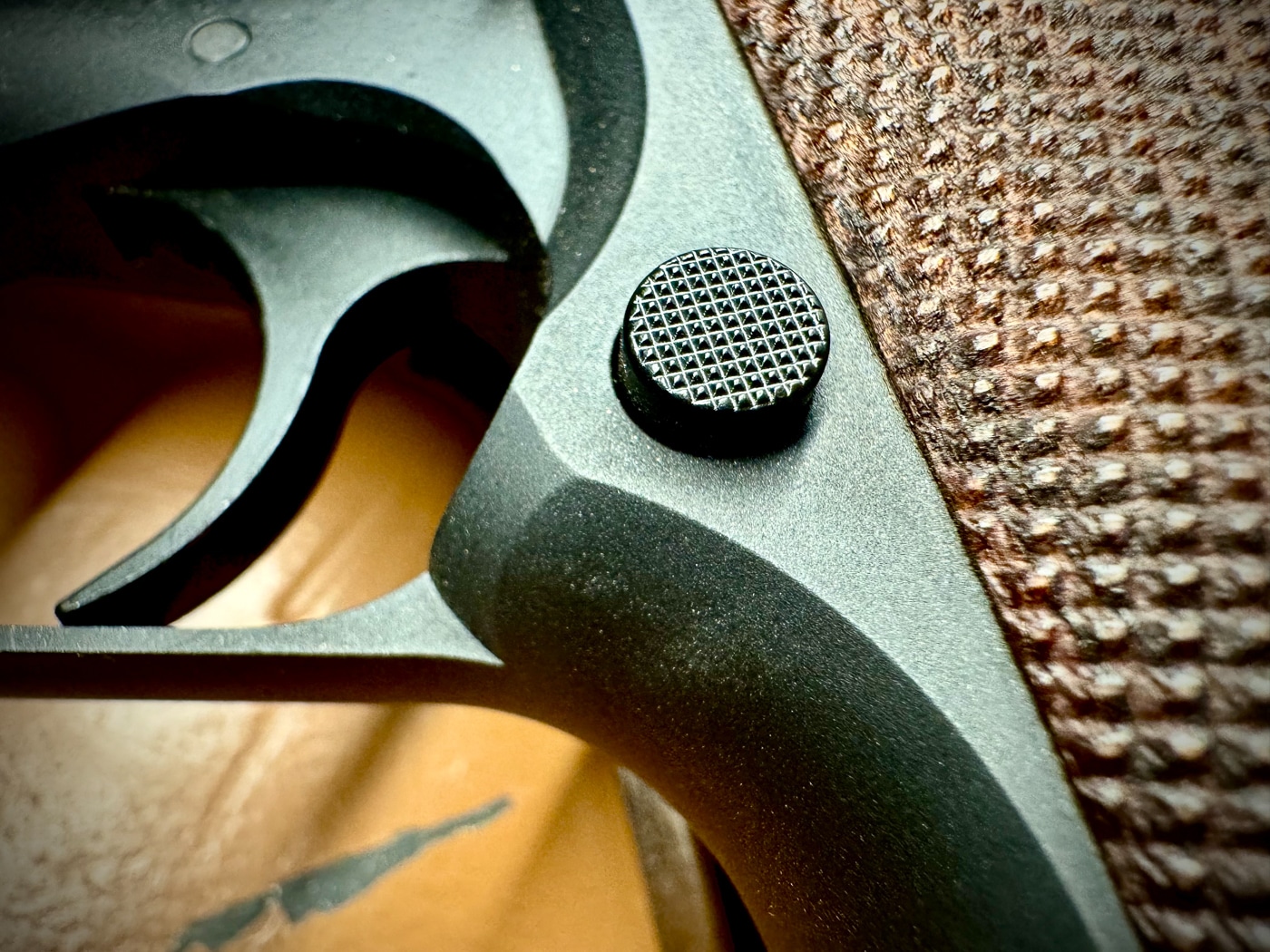 magazine release on Springfield Armory SA-35 Compact 4-inch pistol