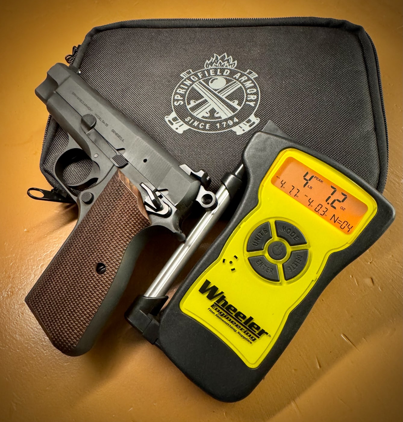 measured trigger weight Springfield Armory SA-35 Compact 4-inch handgun
