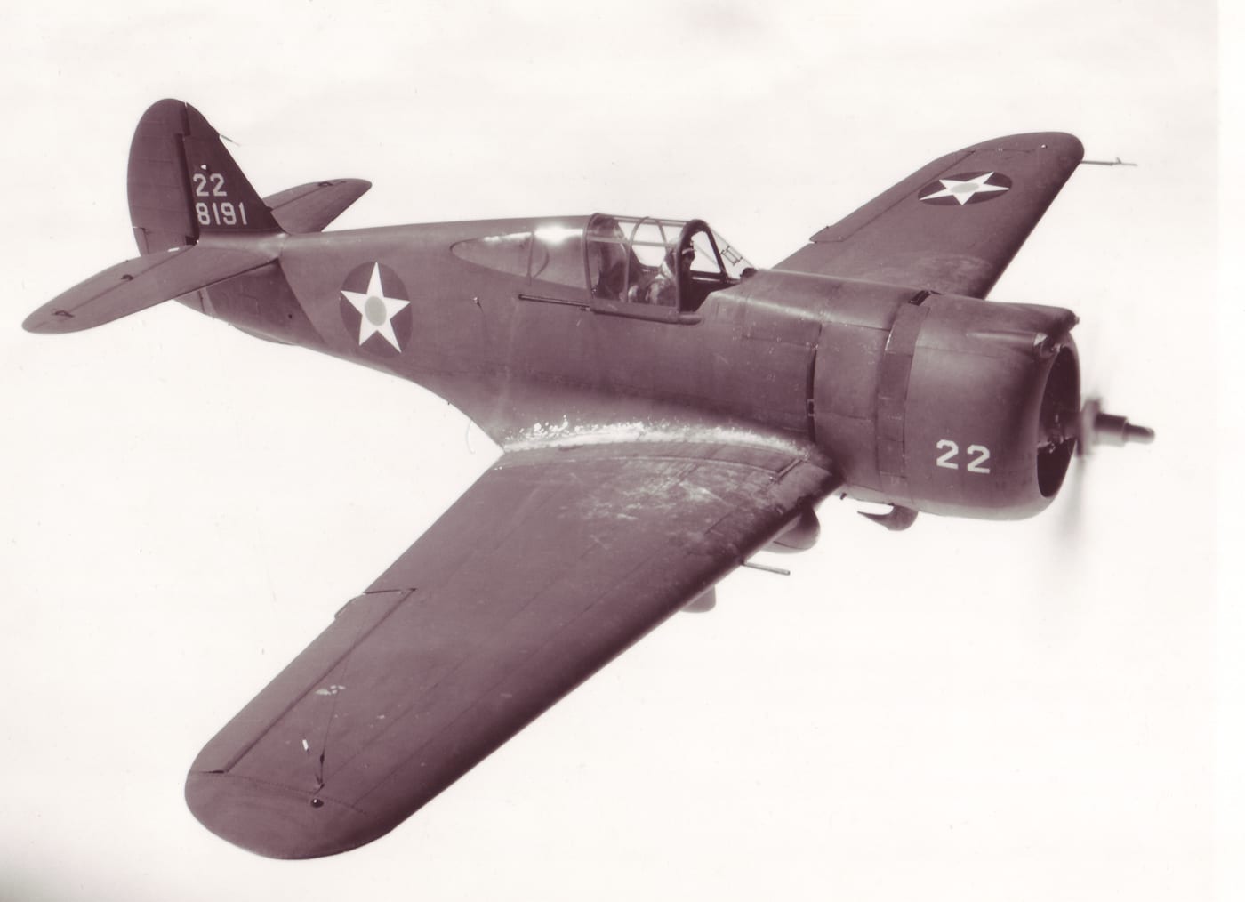 olive drab colored USAAC P-36C in 1941