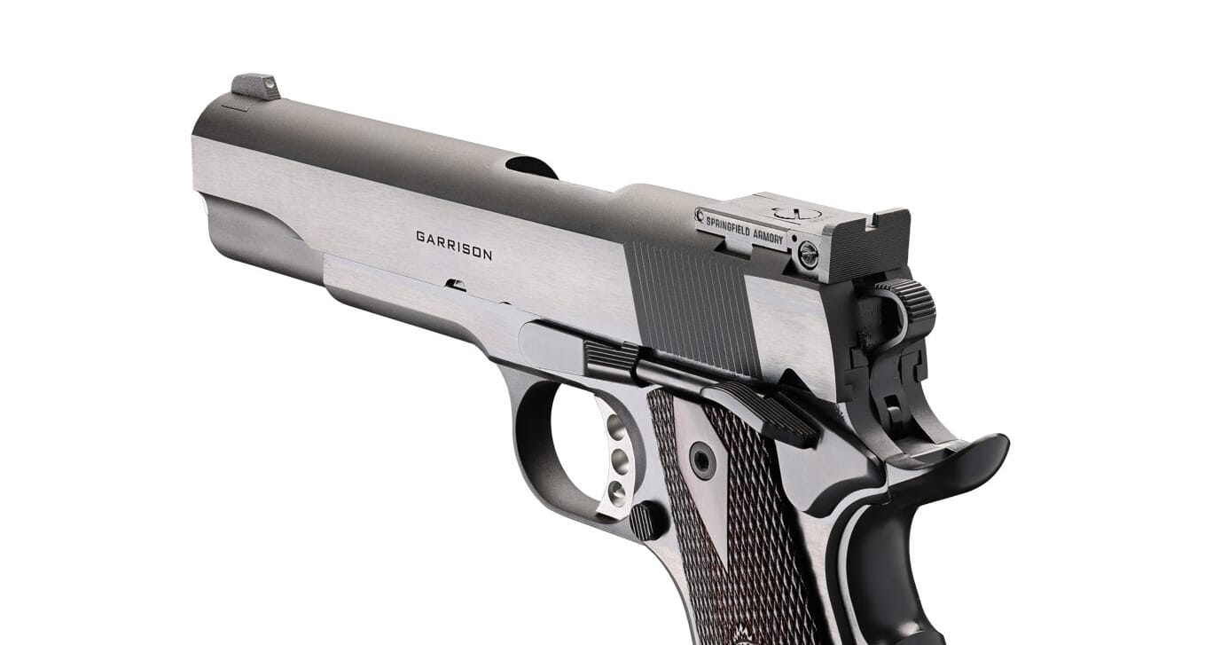 side view of 1911 Garrison Target