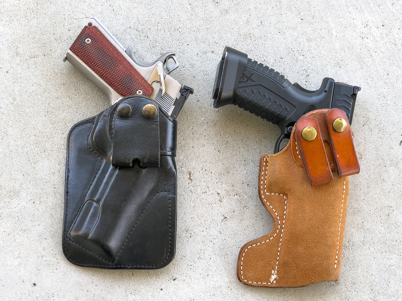 IWB holsters help hide big guns