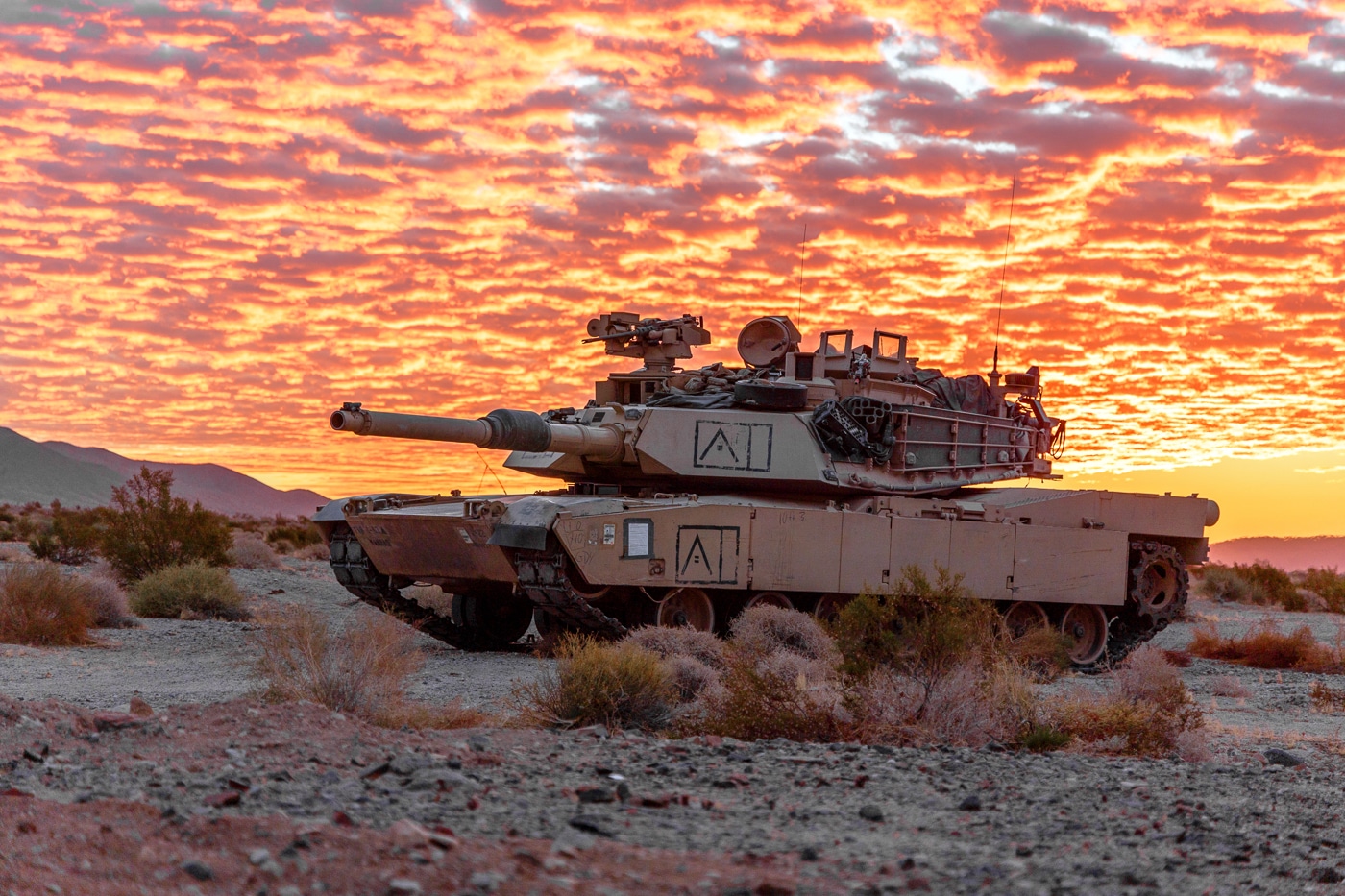 M1 Abrams tank at Fort Irwin