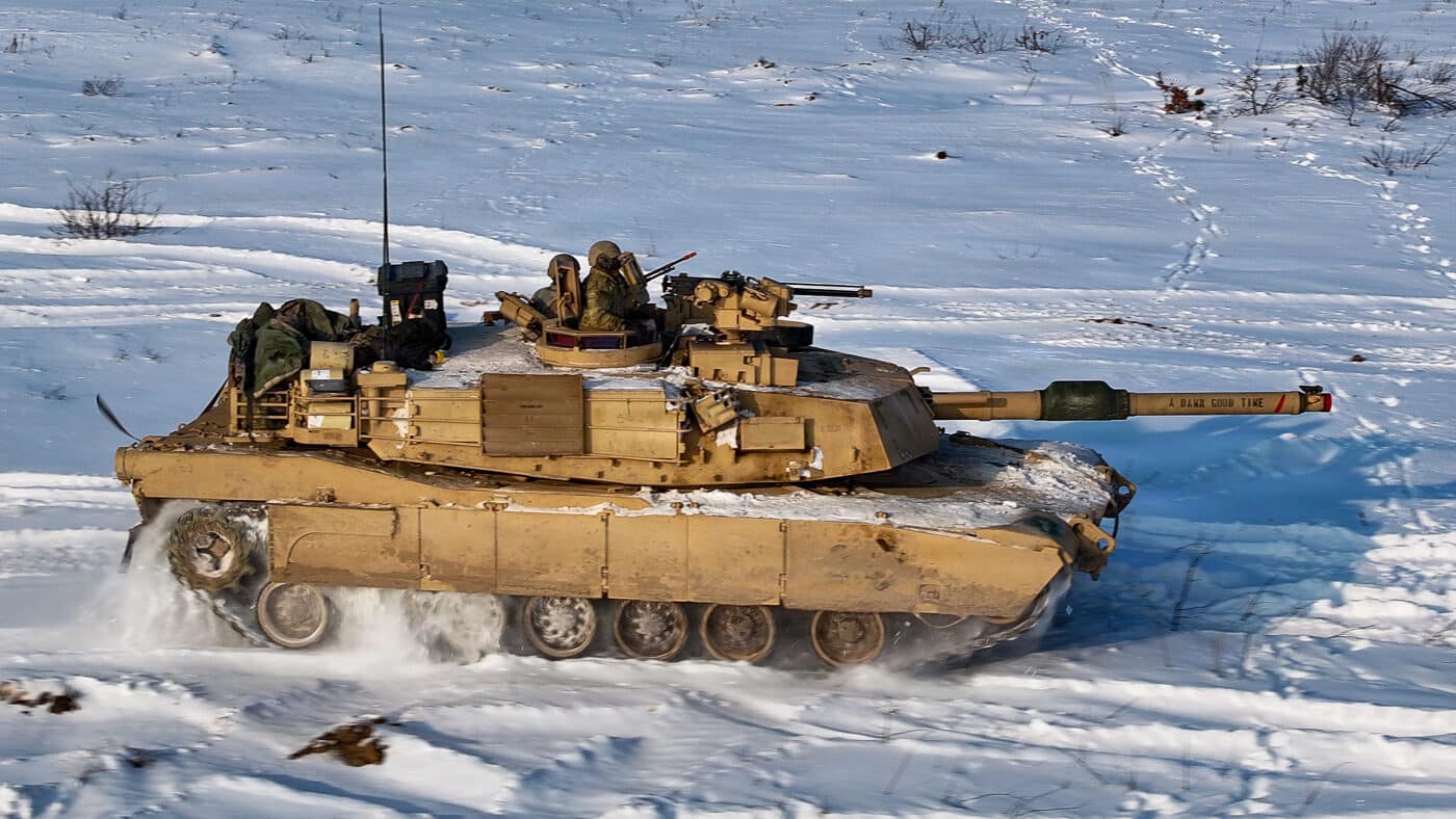 M1A2 Abrams tank during exercise in Poland 2026