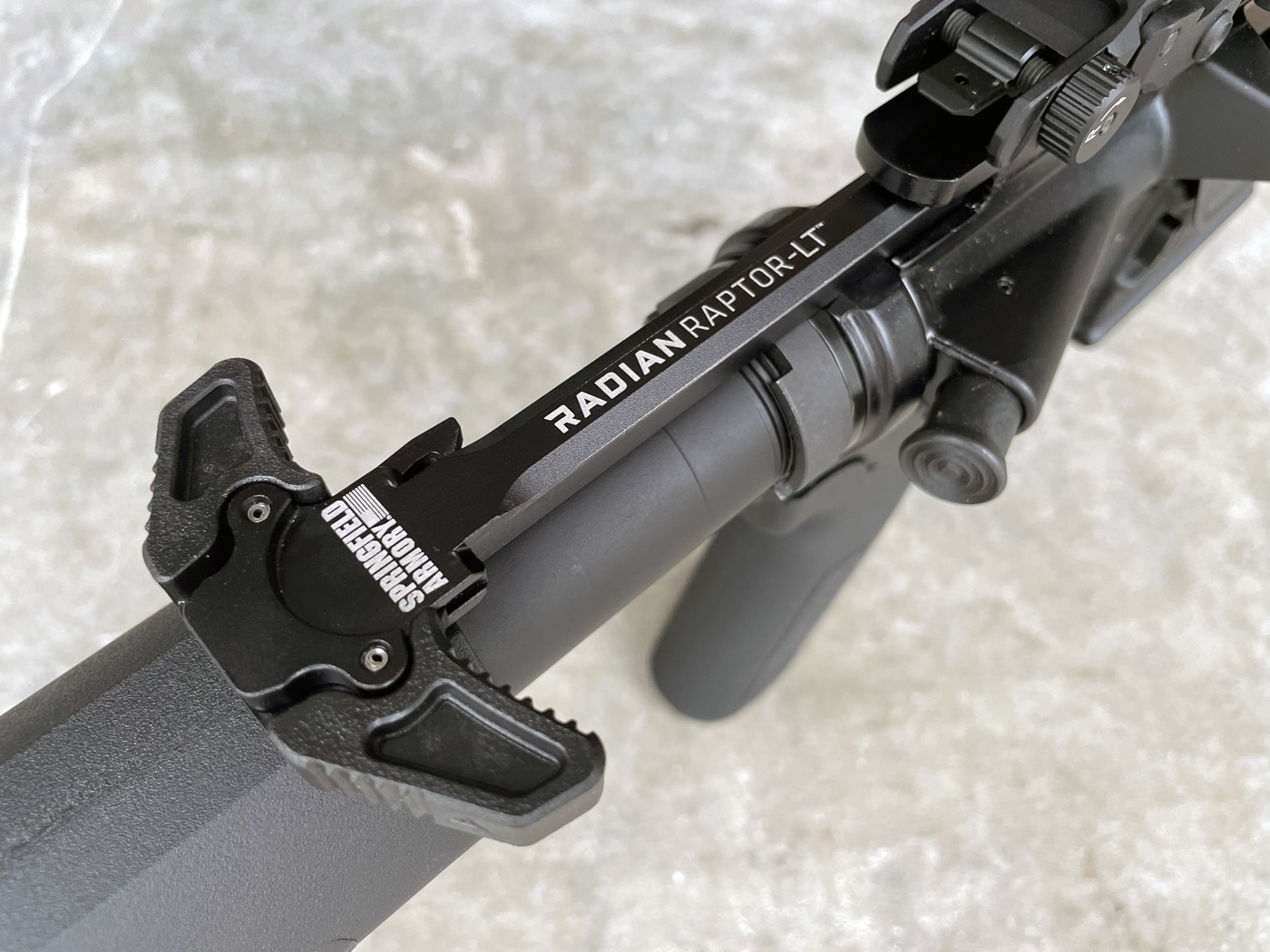 Radian Raptor-LT being tested in Springfield Armory SAINT rifle