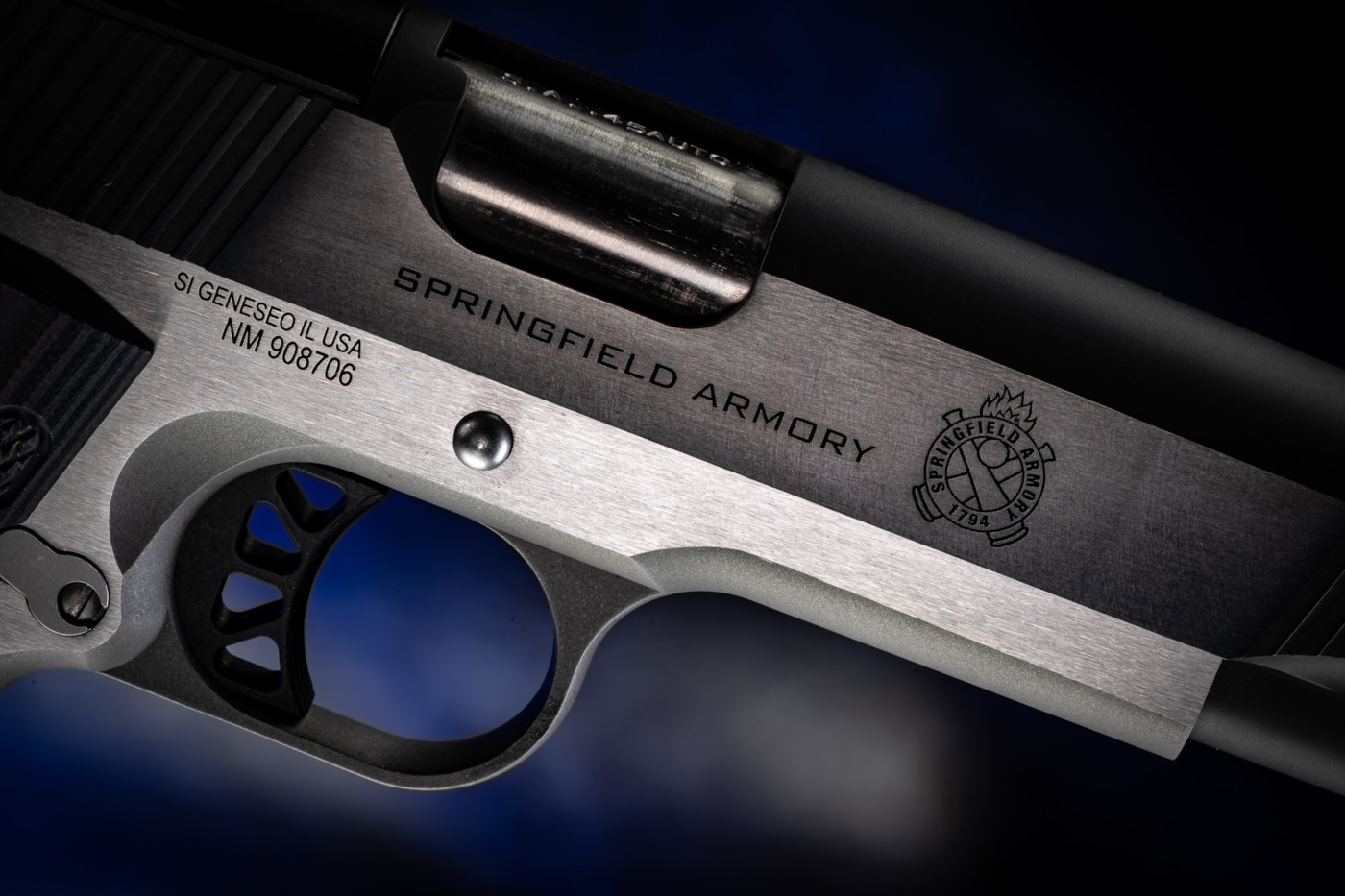 Springfield Armory logo on 1911