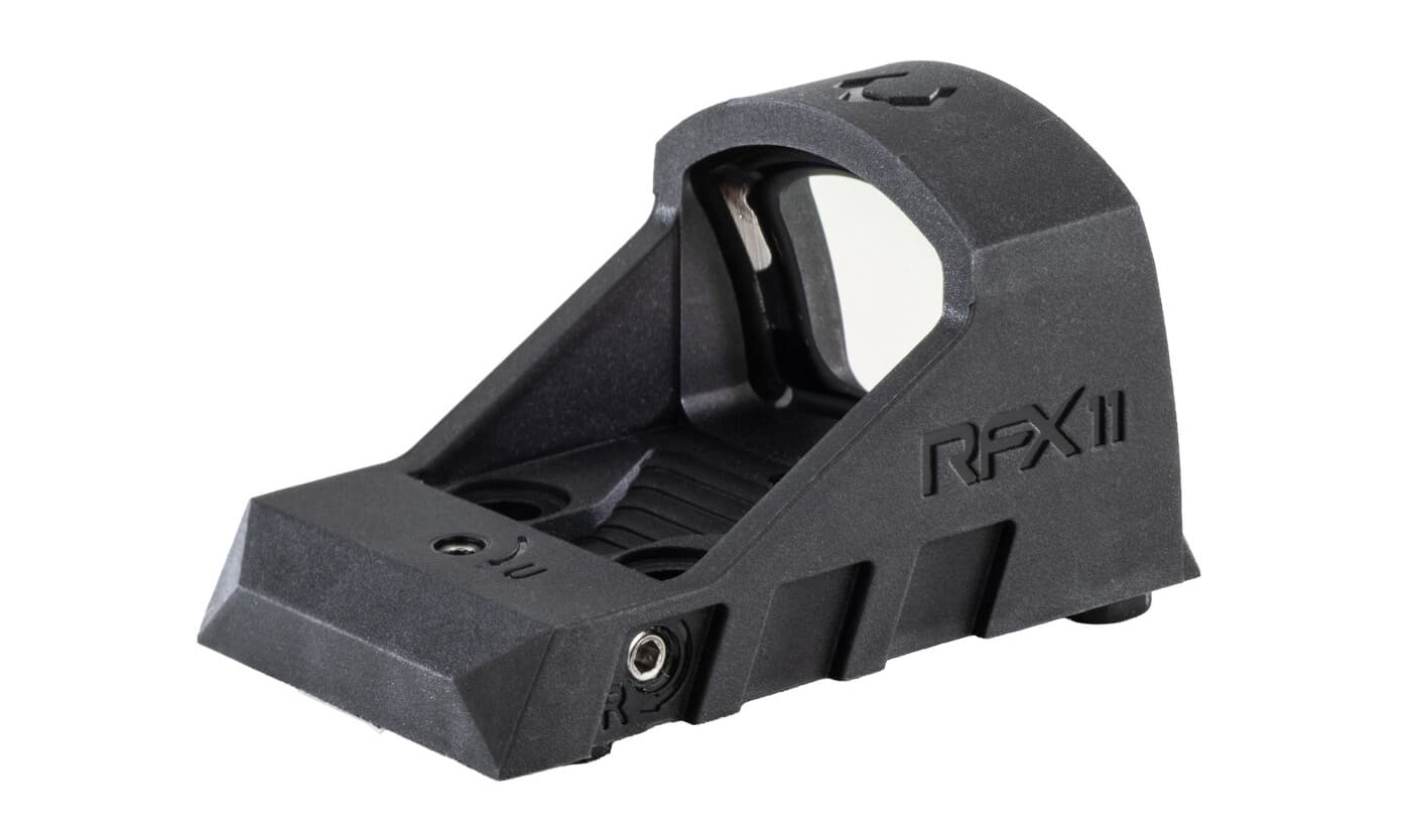 Image displays a Viridian green dot optic professionally mounted to the rear portion of a pistol's slide. The RFX-11 mounts directly to the Echelon. Springfield Armory partners with Viridian on optics. The Echelon Gear Pac arrives ready for the range. Concealed carriers benefit from factory red dots. The Springfield Armory Echelon deal includes essential range gear. Optic-ready pistols dominate the modern handgun market. The Springfield Armory Echelon deal simplifies new pistol purchases. Shooters favor pre-installed sighting systems.