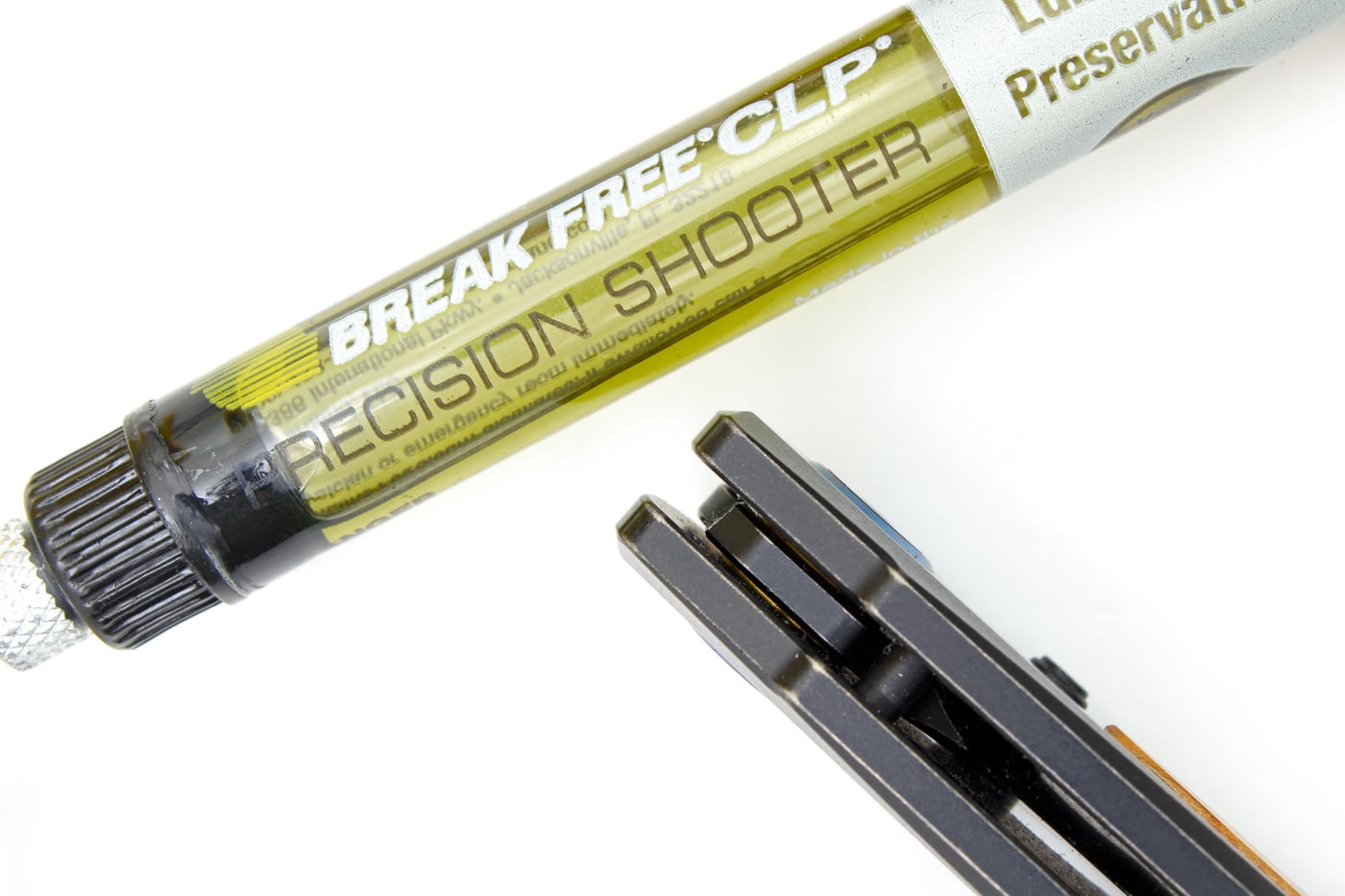 lubricating folding knife