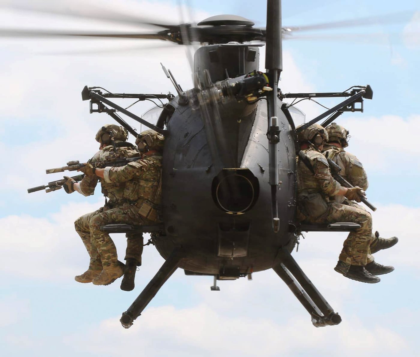 special operations soldiers transported by MH-6M Little Bird of 160th SOAR