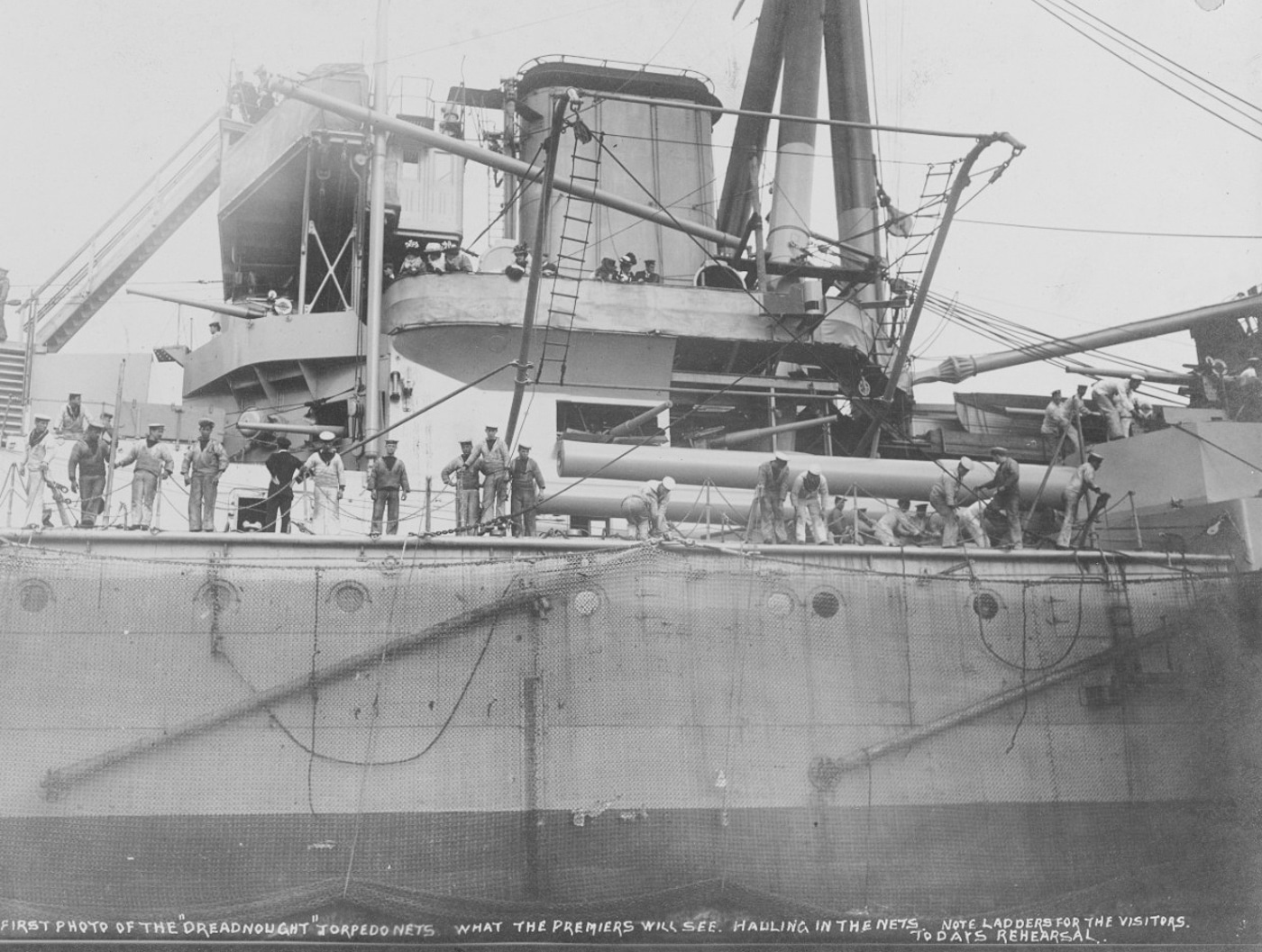 torpedo nets on HMS Dreadnought