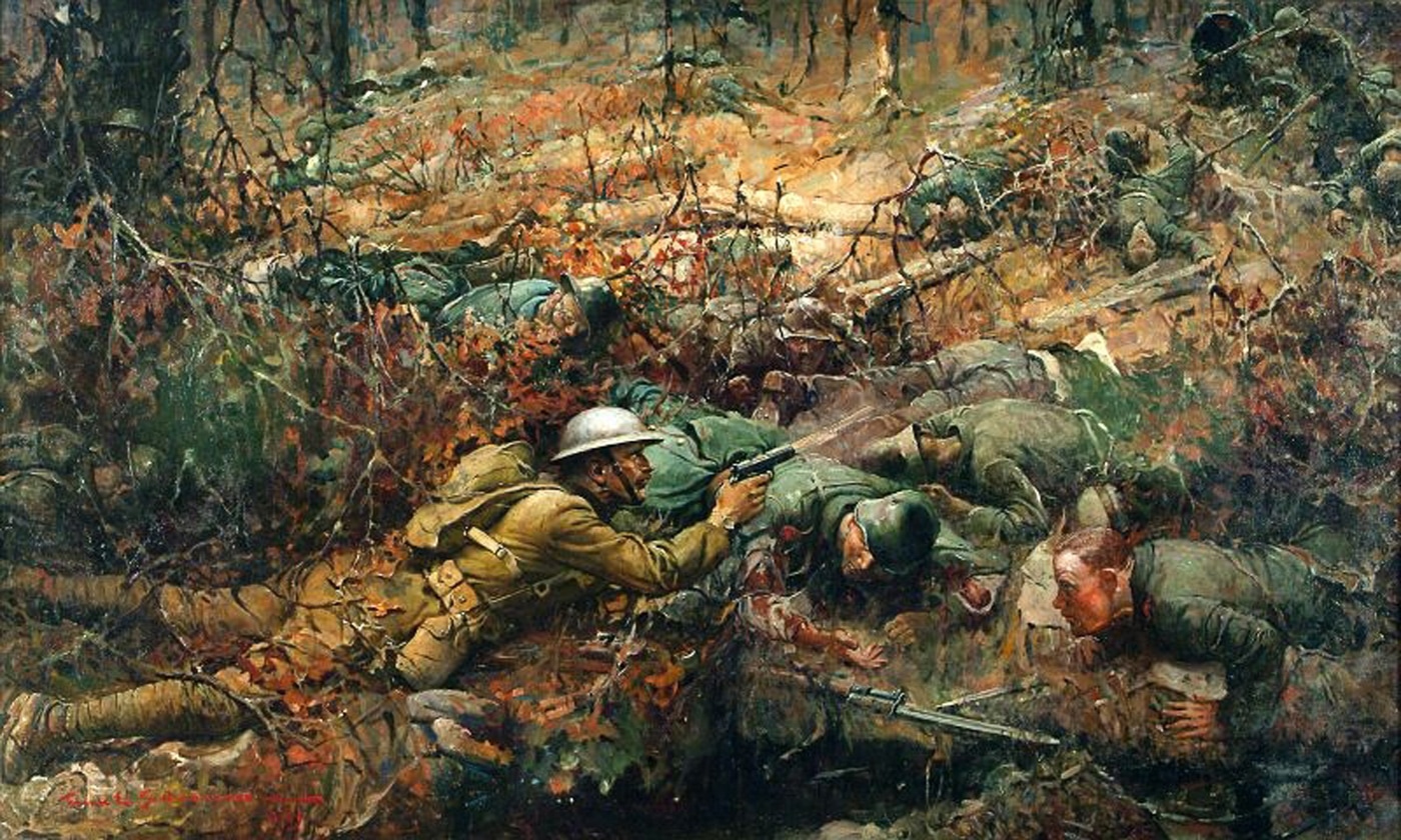 Alvin York with 1911 in World War I