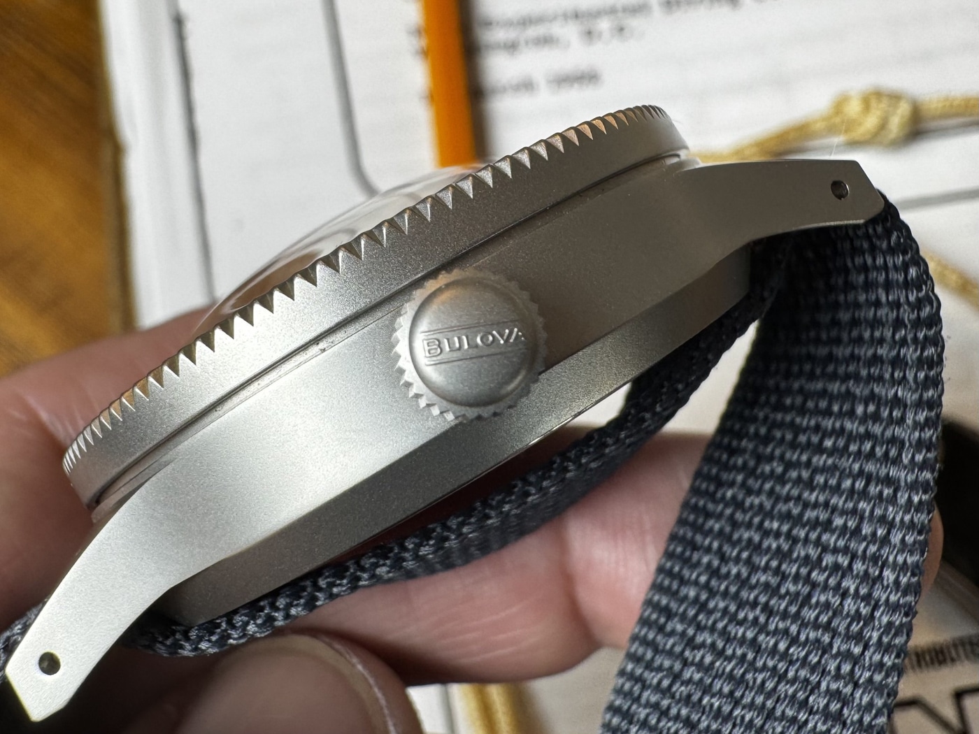 Bulova MIL-SHIPS-W-2181 watch crown