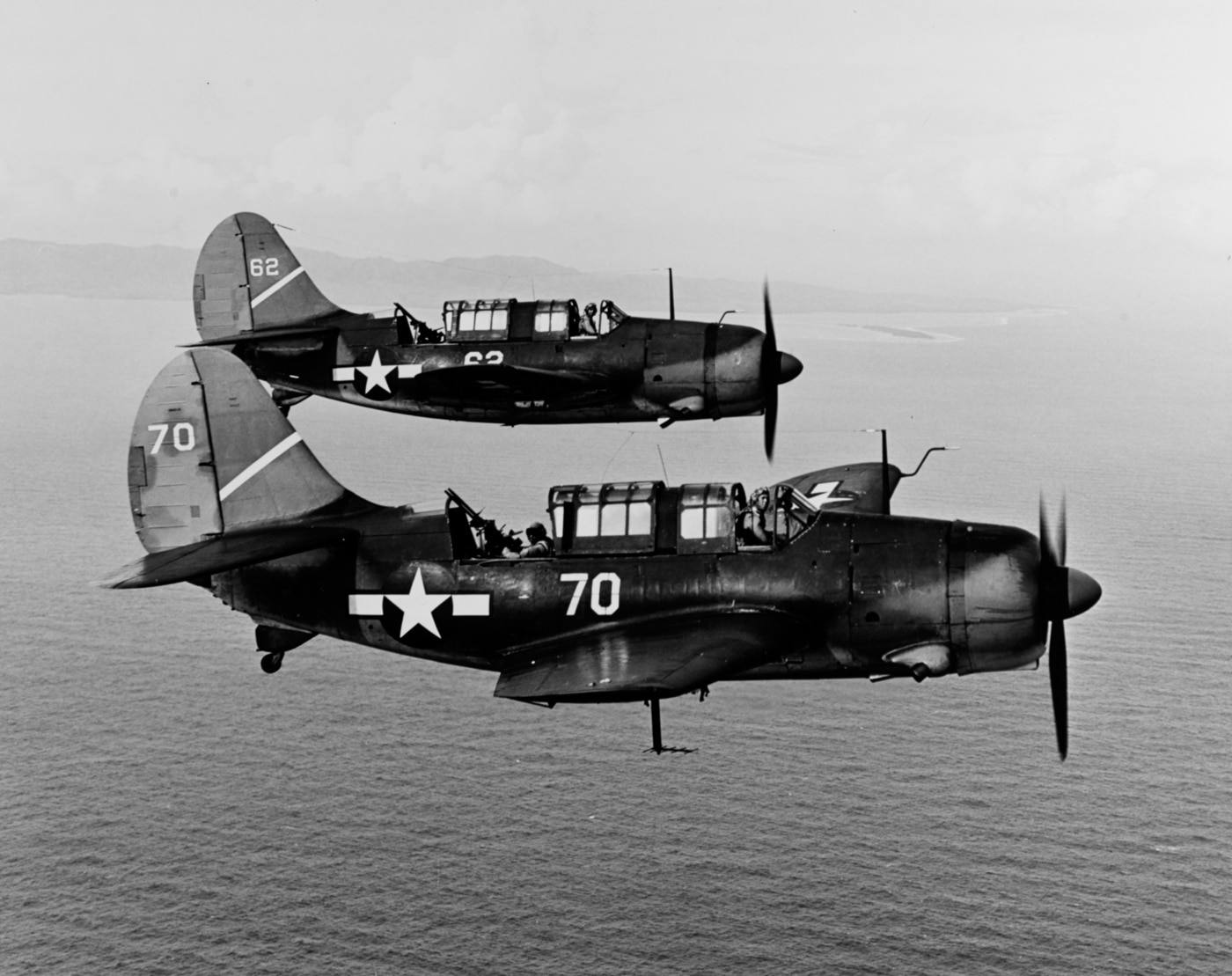 Curtiss SB2C Helldivers from USS Yorktown CV-10