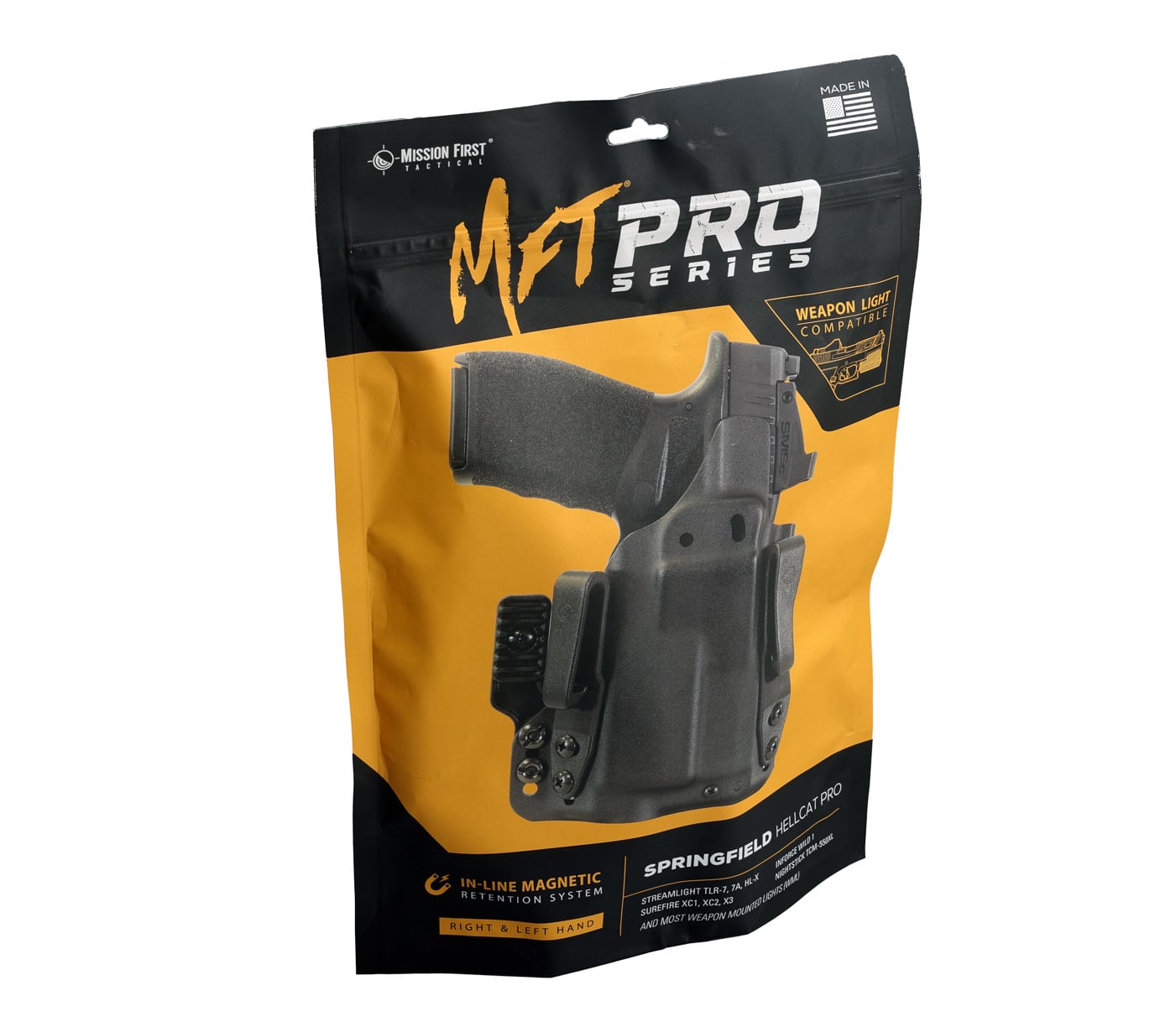 MFT Pro Series IWB light holster packaging