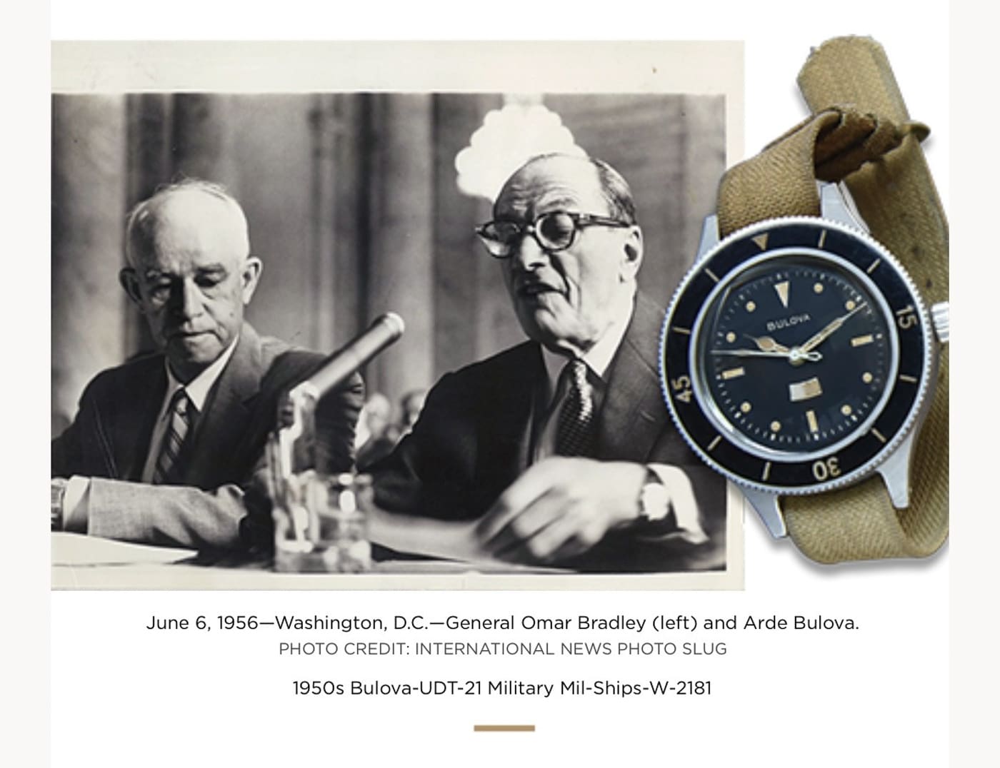 Omar Bradley and the Bulova MIL-SHIPS-W-2181 watch