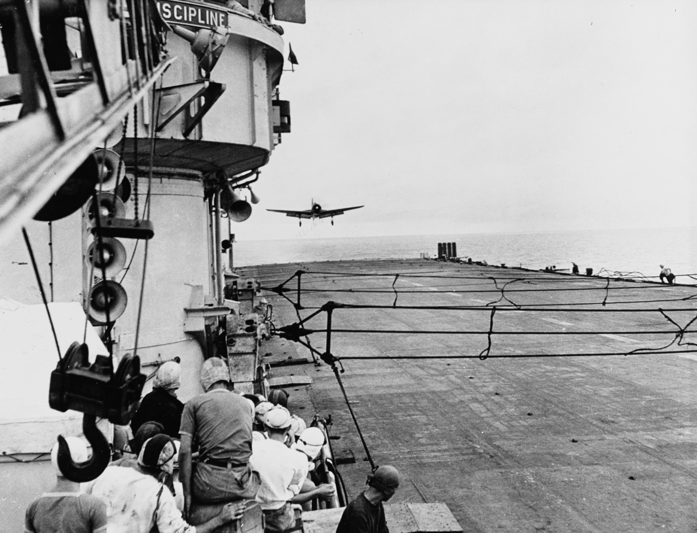 SB2C landing on French aircraft carrier Arromanches CVL