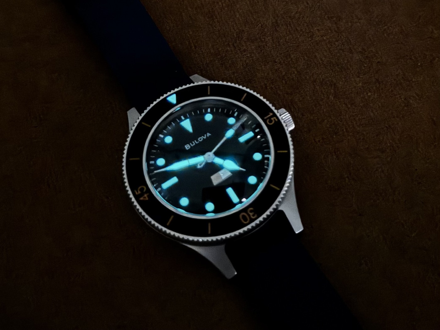 illuminated  watch face