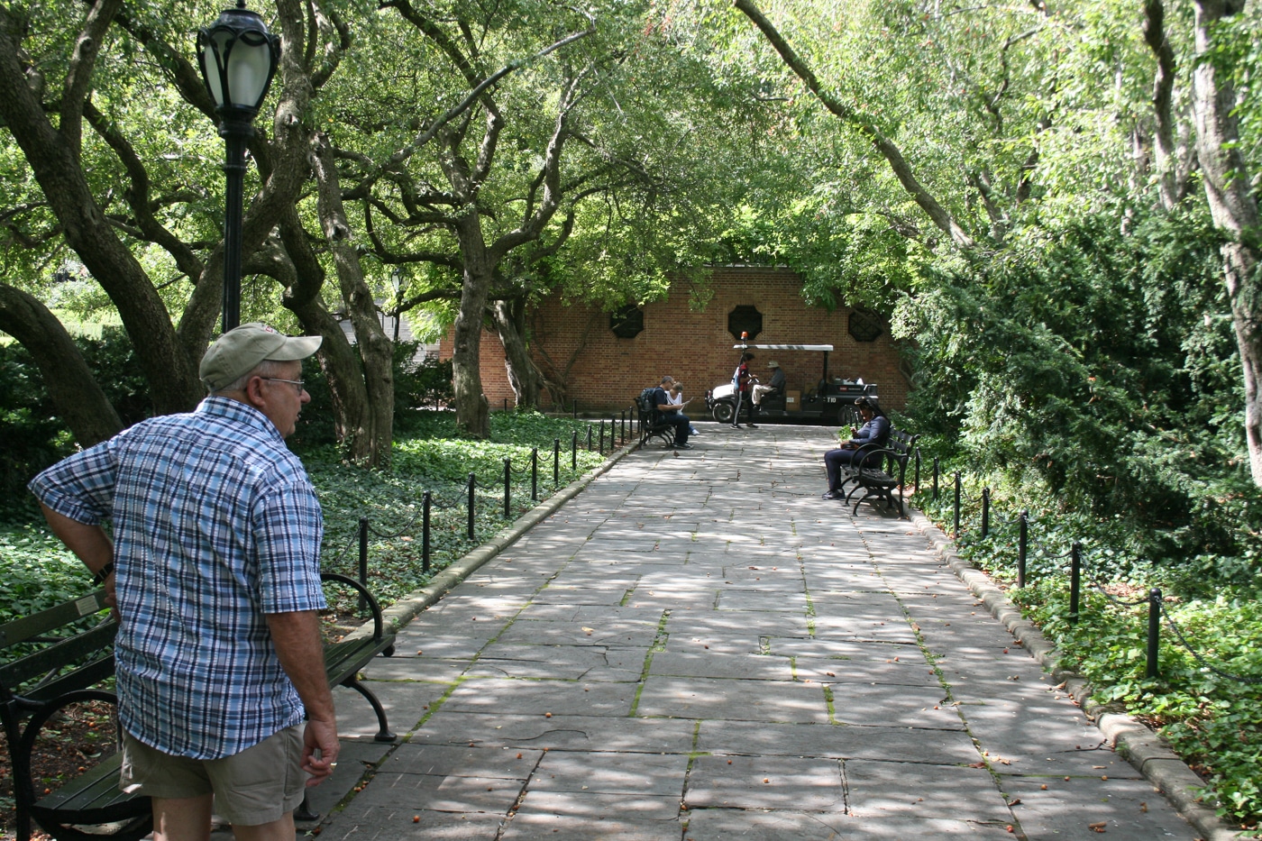 man walking through park while exercising his right to CCW