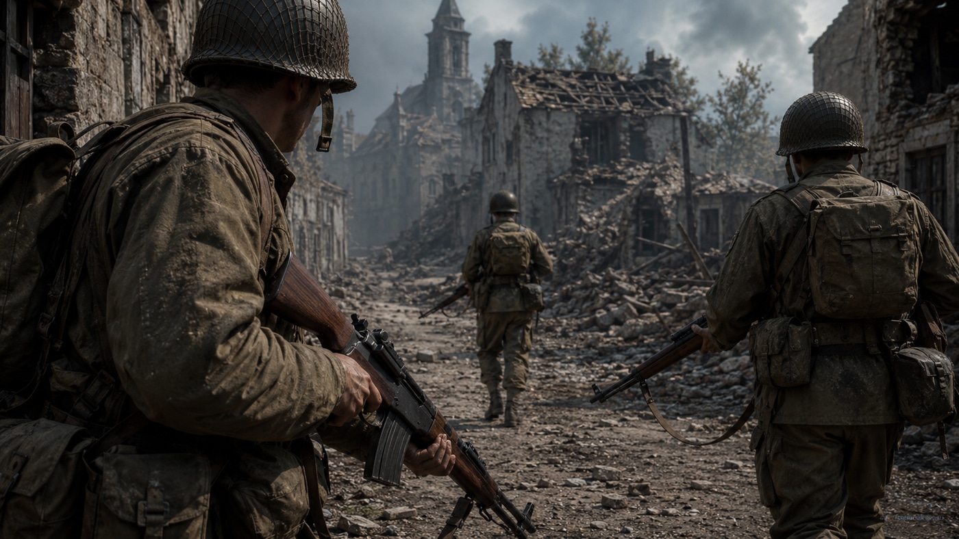 AI generated rifle World War II