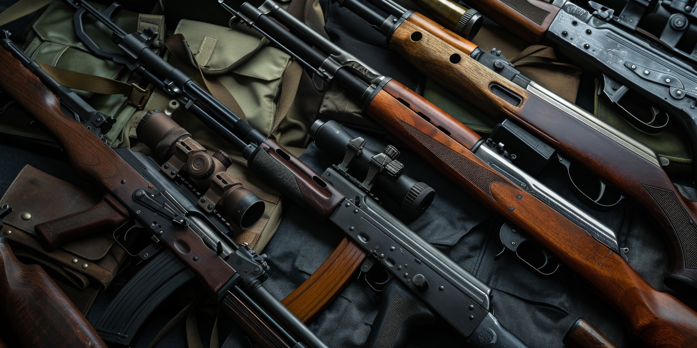 AI rendered rifles