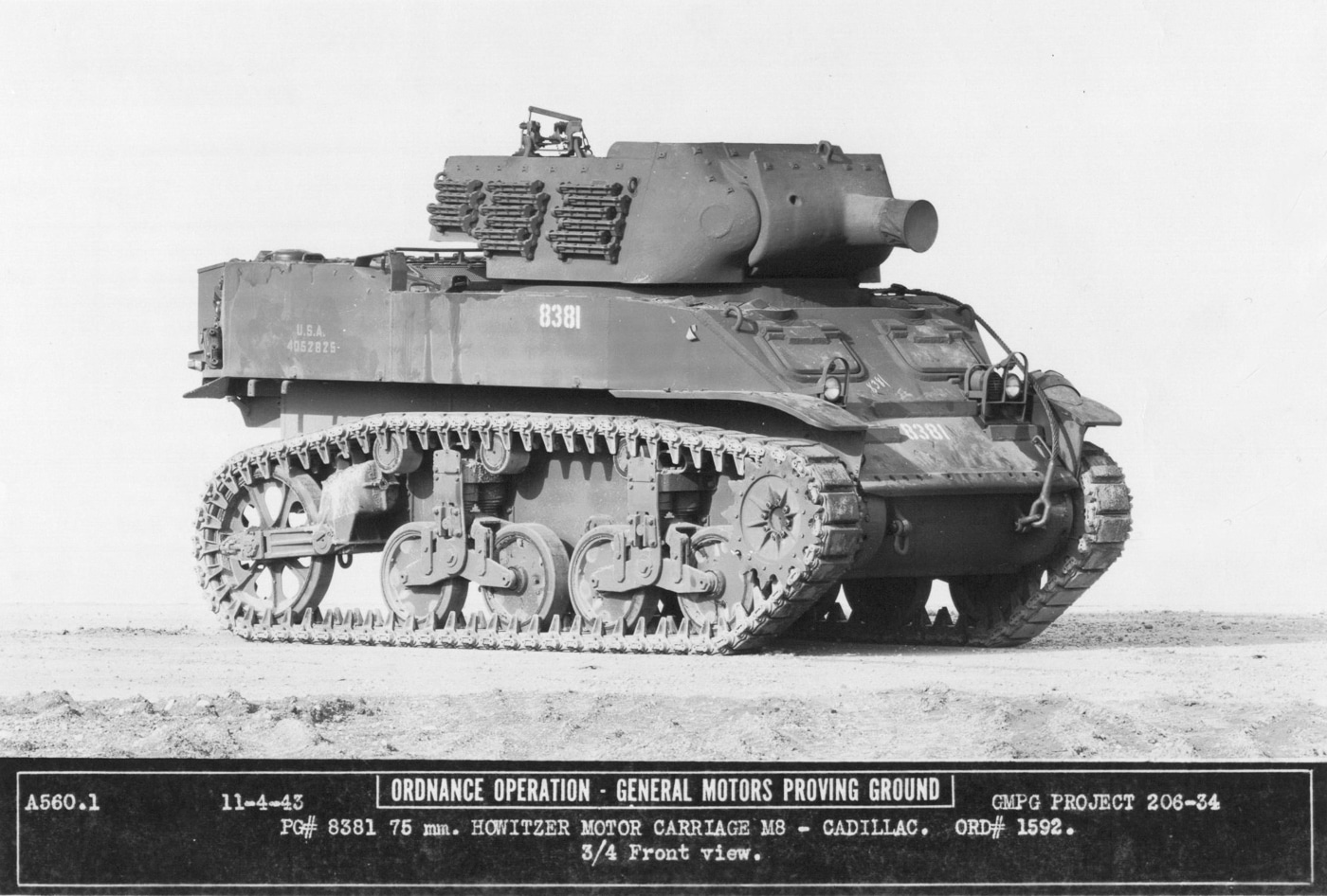 American 75 mm self-propelled howitzer M8 Scott
