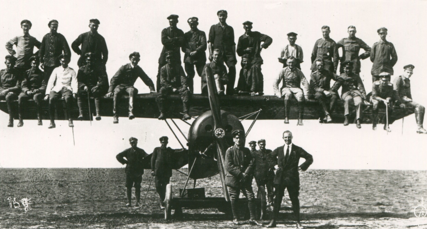 Anthony Fokker wing strength demonstration