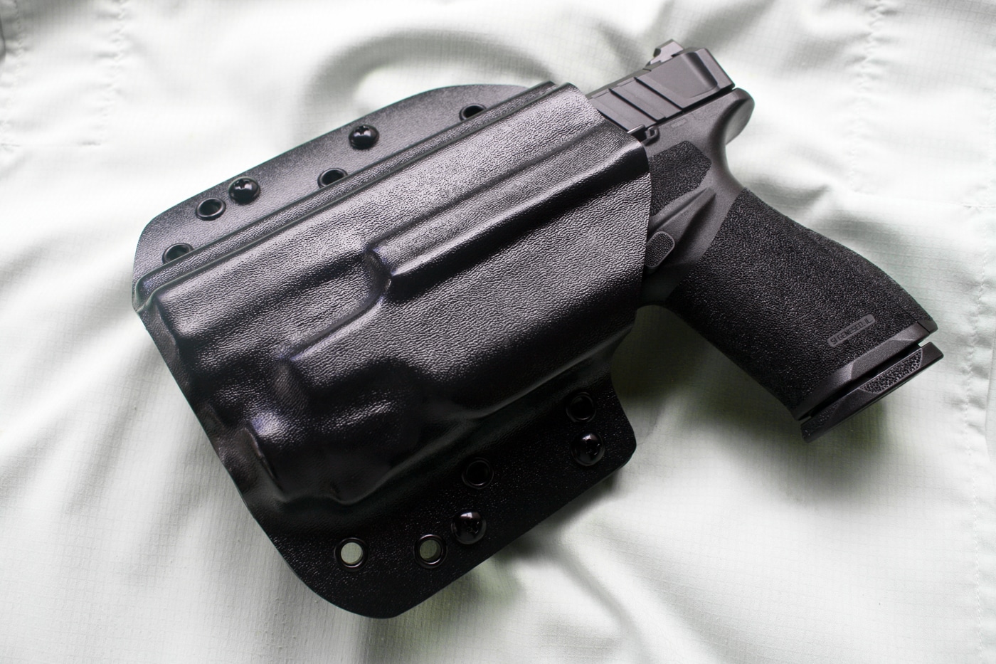 Echelon with light and laser combo in a Kydex holster