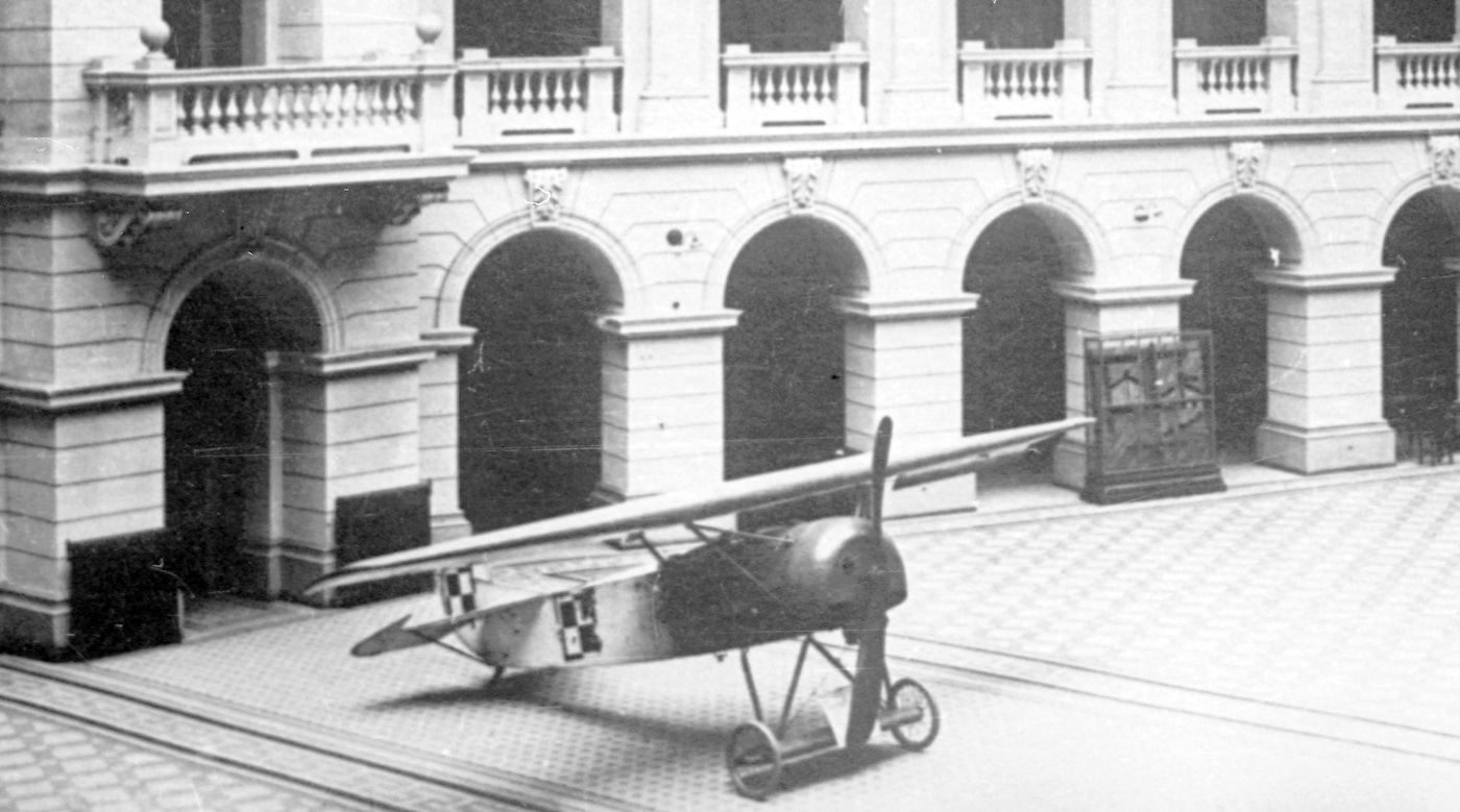 Fokker D.VIII at Warsaw Technical Institute in 1922