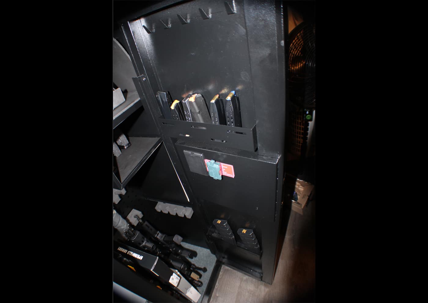 KAER biometric rifle safe door organizer