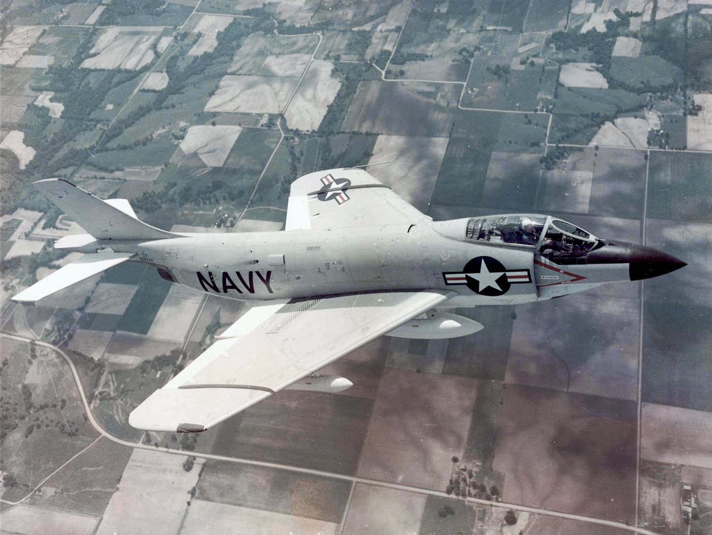 McDonnell F3H-2N Demon in flight in 1956