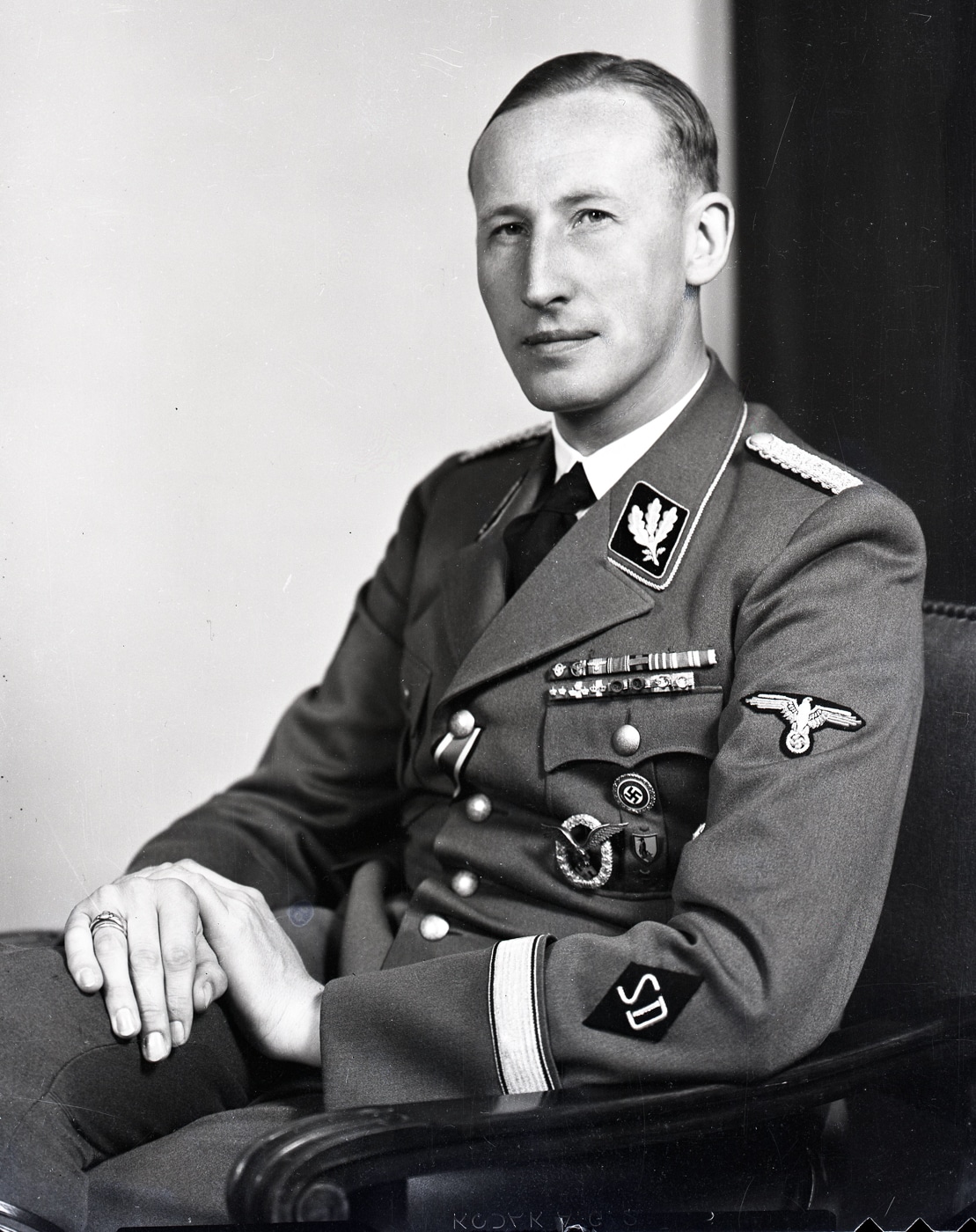 Reinhard Heydrich chief of the German Secret Service Sicherheitsdienst SD