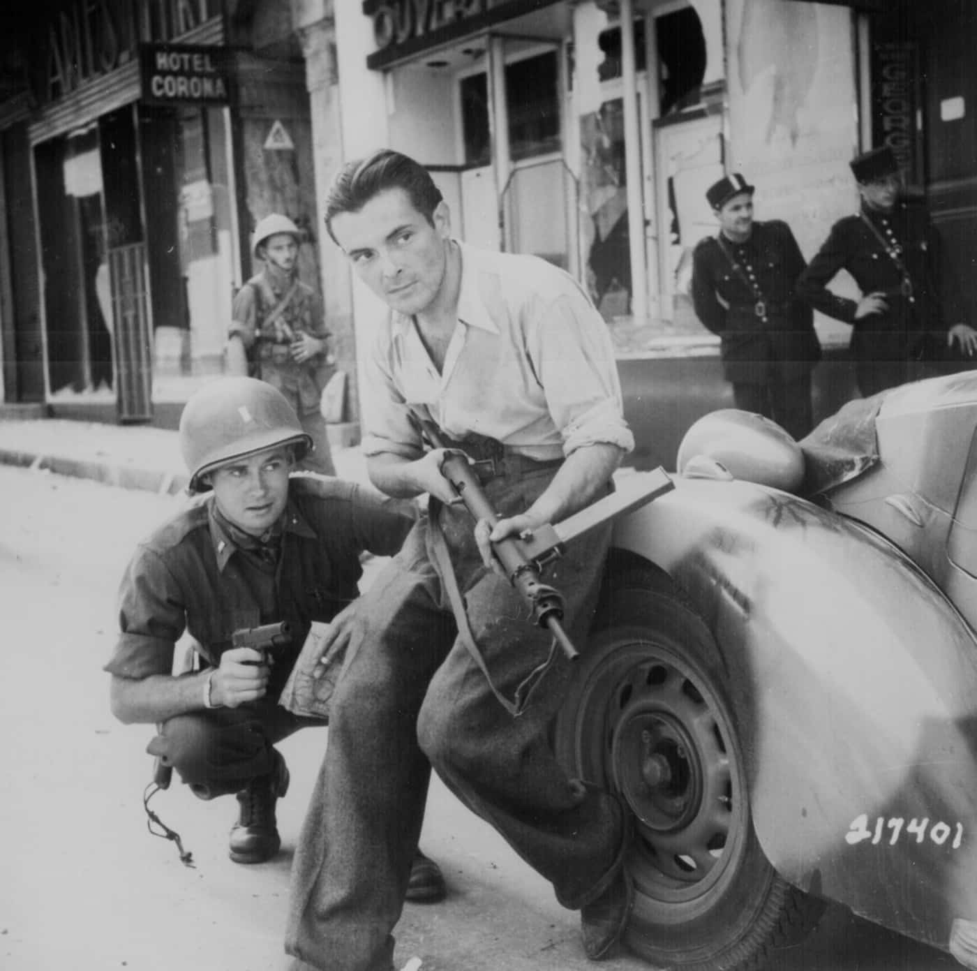 Sten submachine gun widely used by resistance forces in occupied Europe